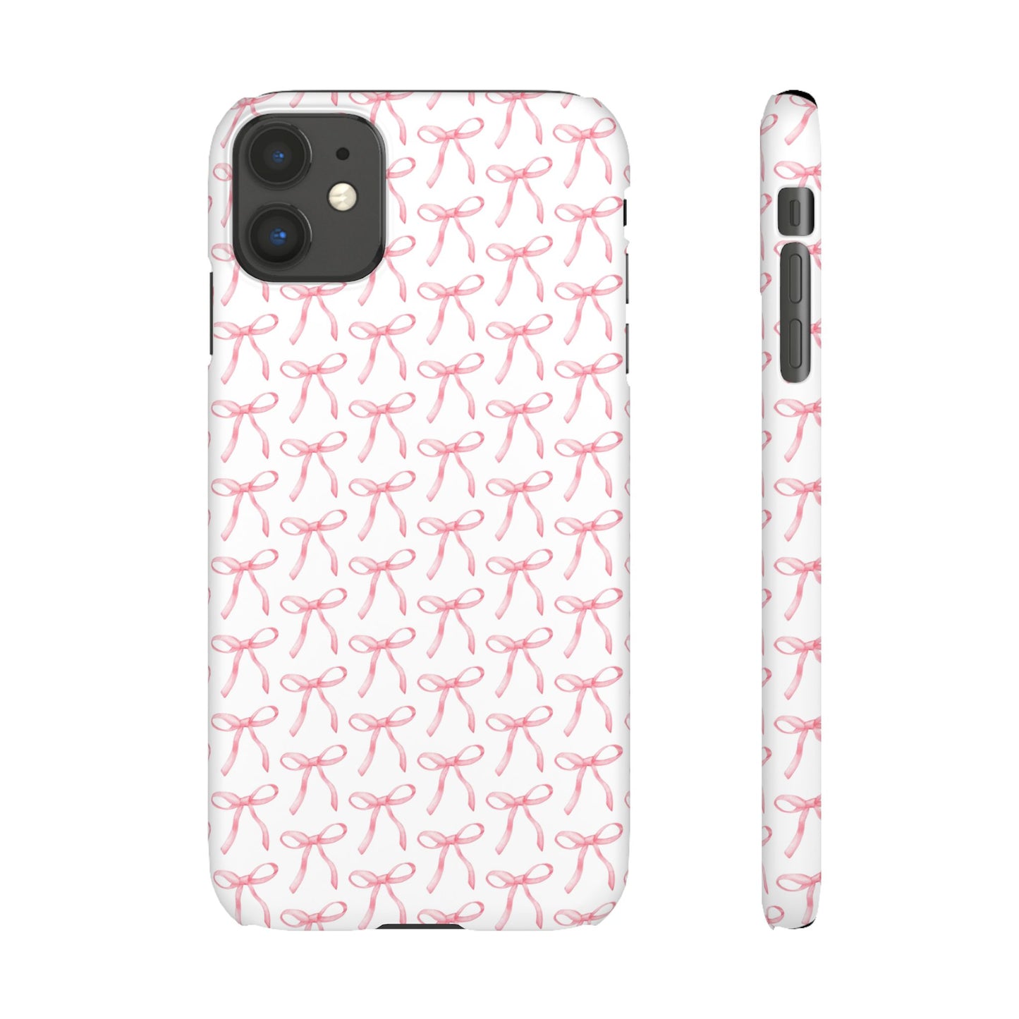 pink bow pattern phone case