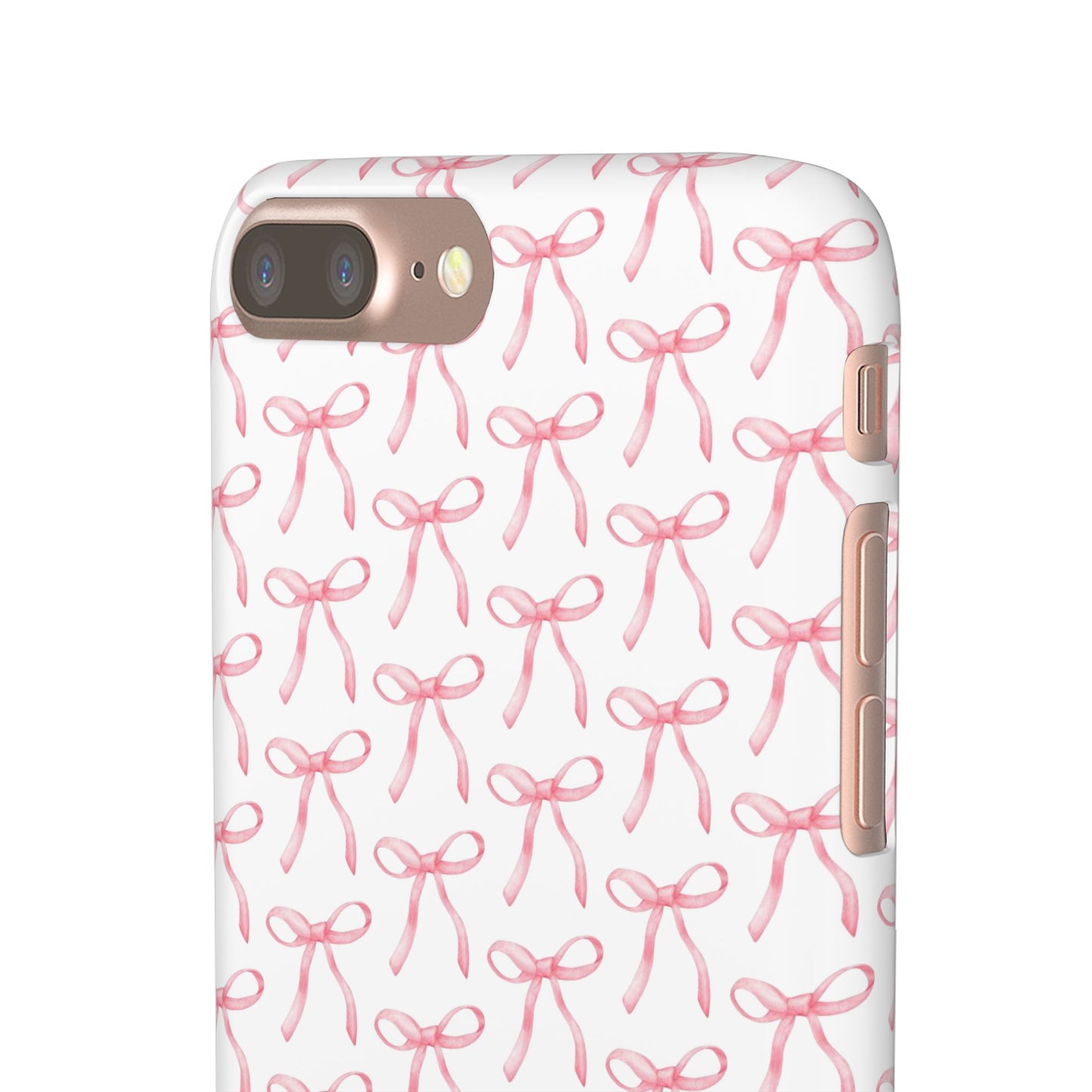 pink bow pattern phone case