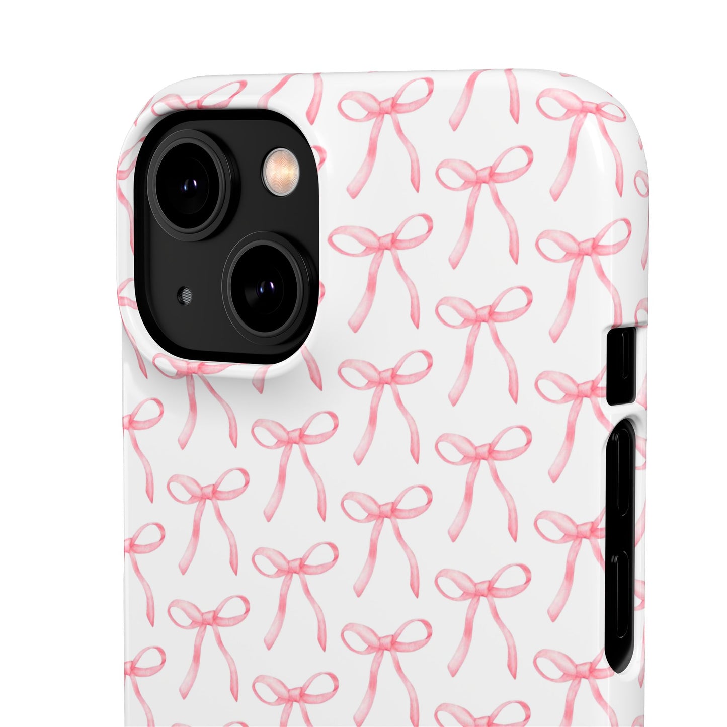 pink bow pattern phone case