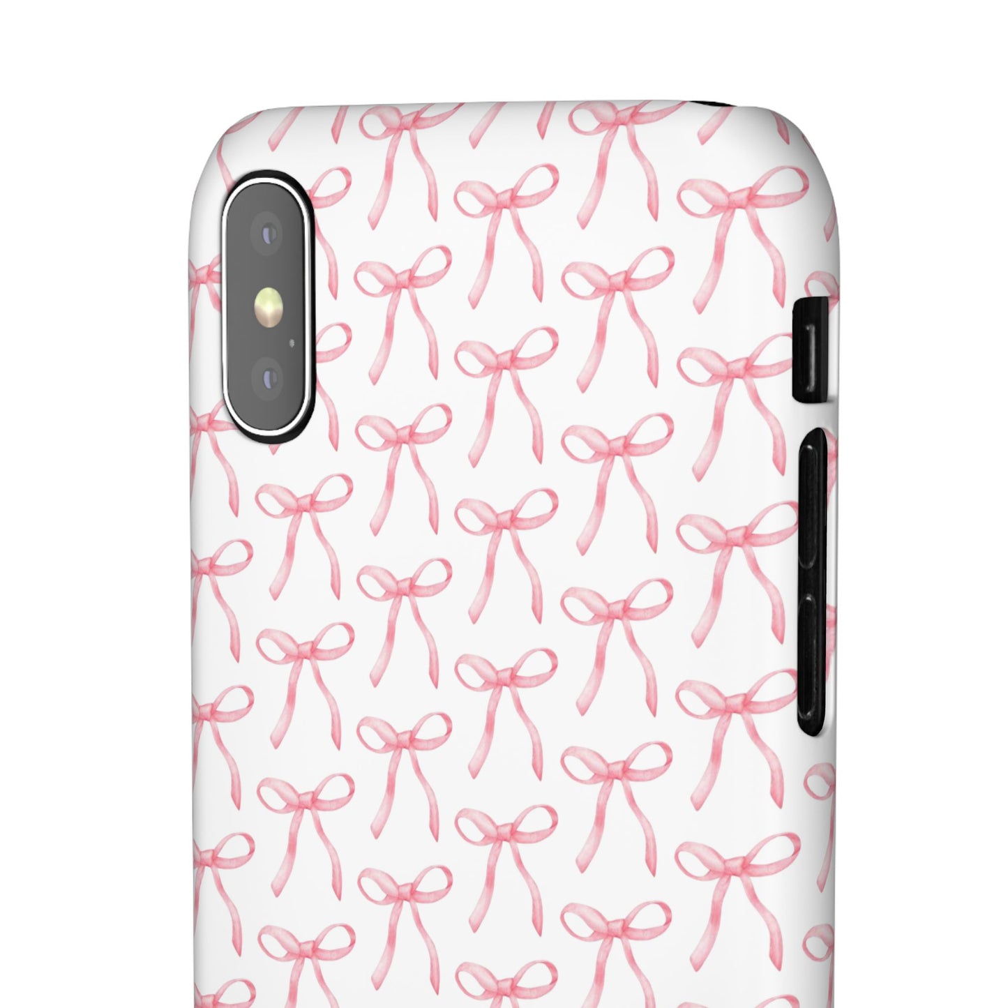 pink bow pattern phone case