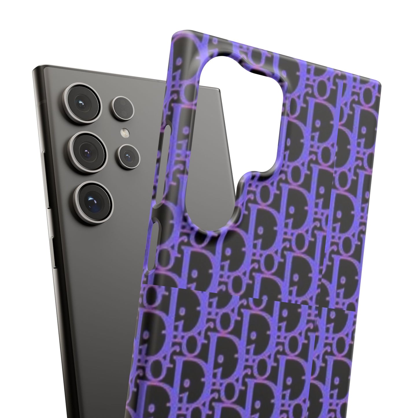 purple DIOR phone case