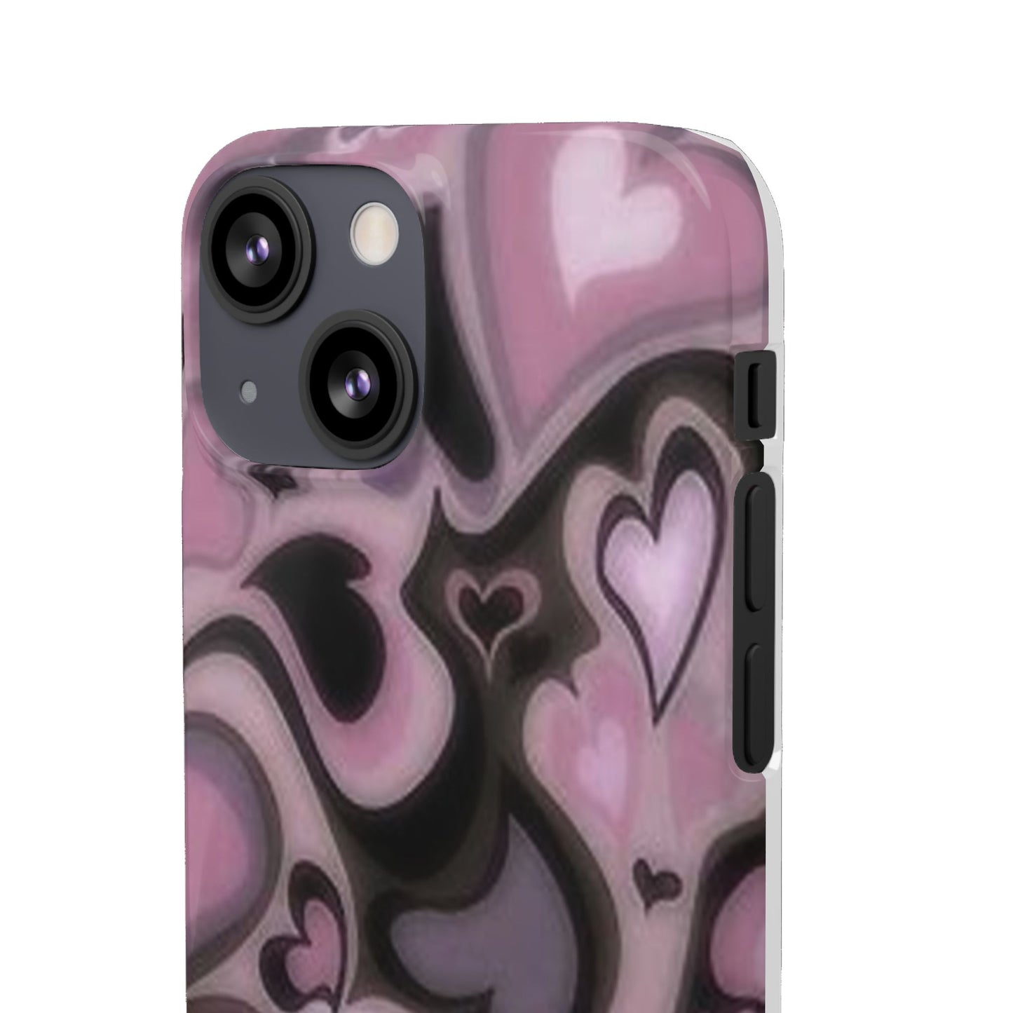 hearts pattern phone case