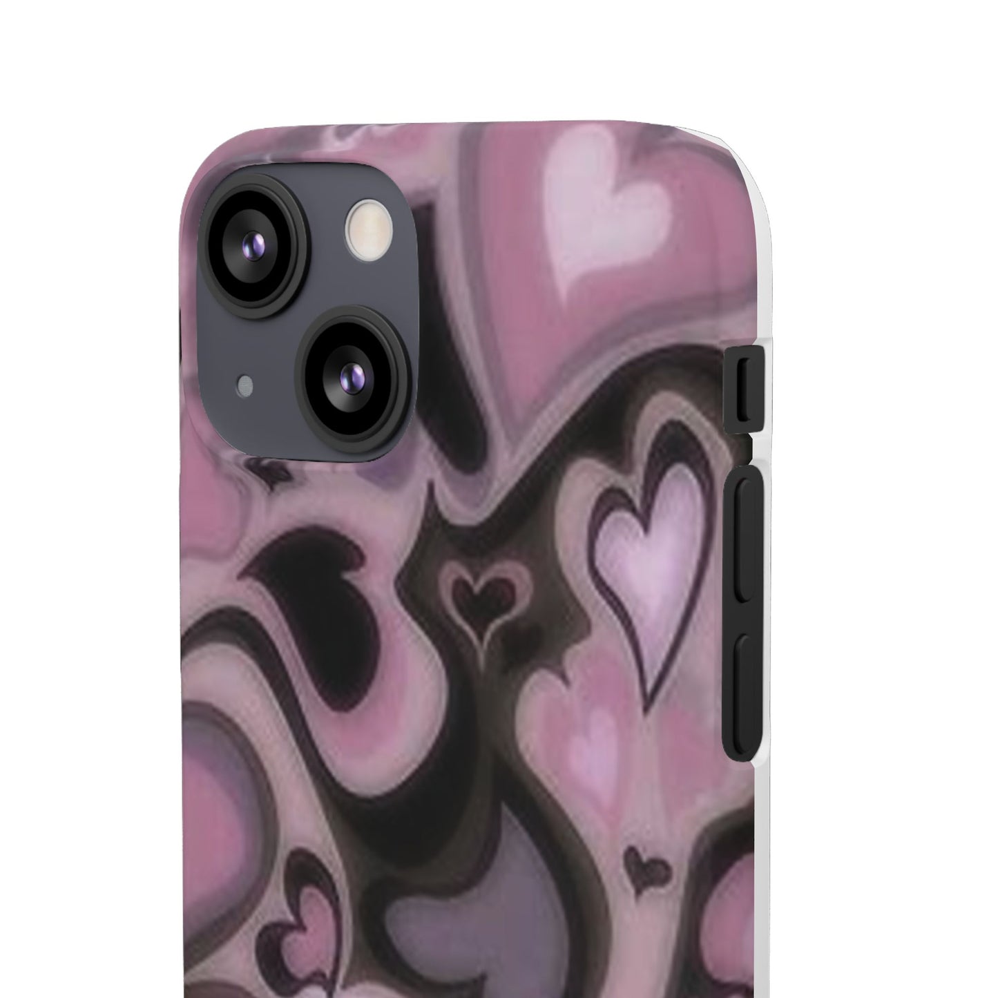 hearts pattern phone case