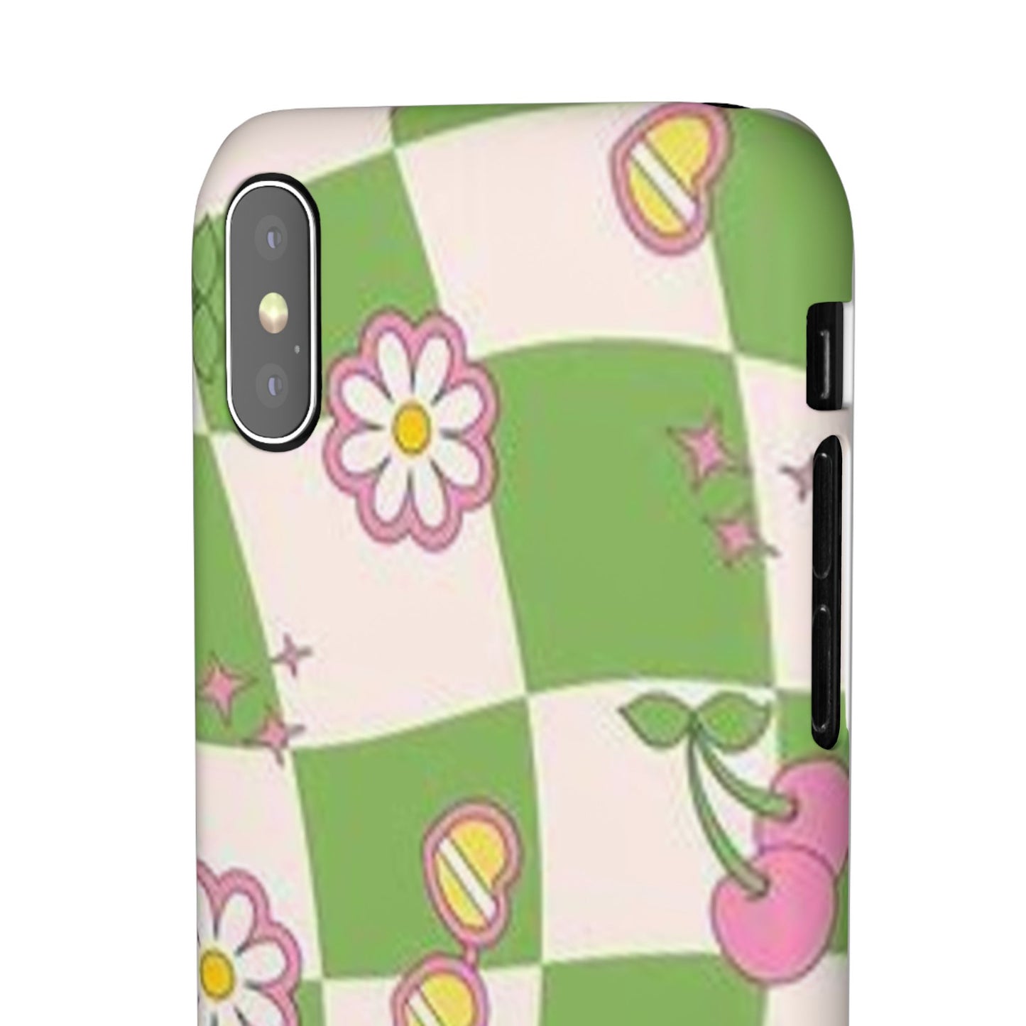 green indie pattern phone case