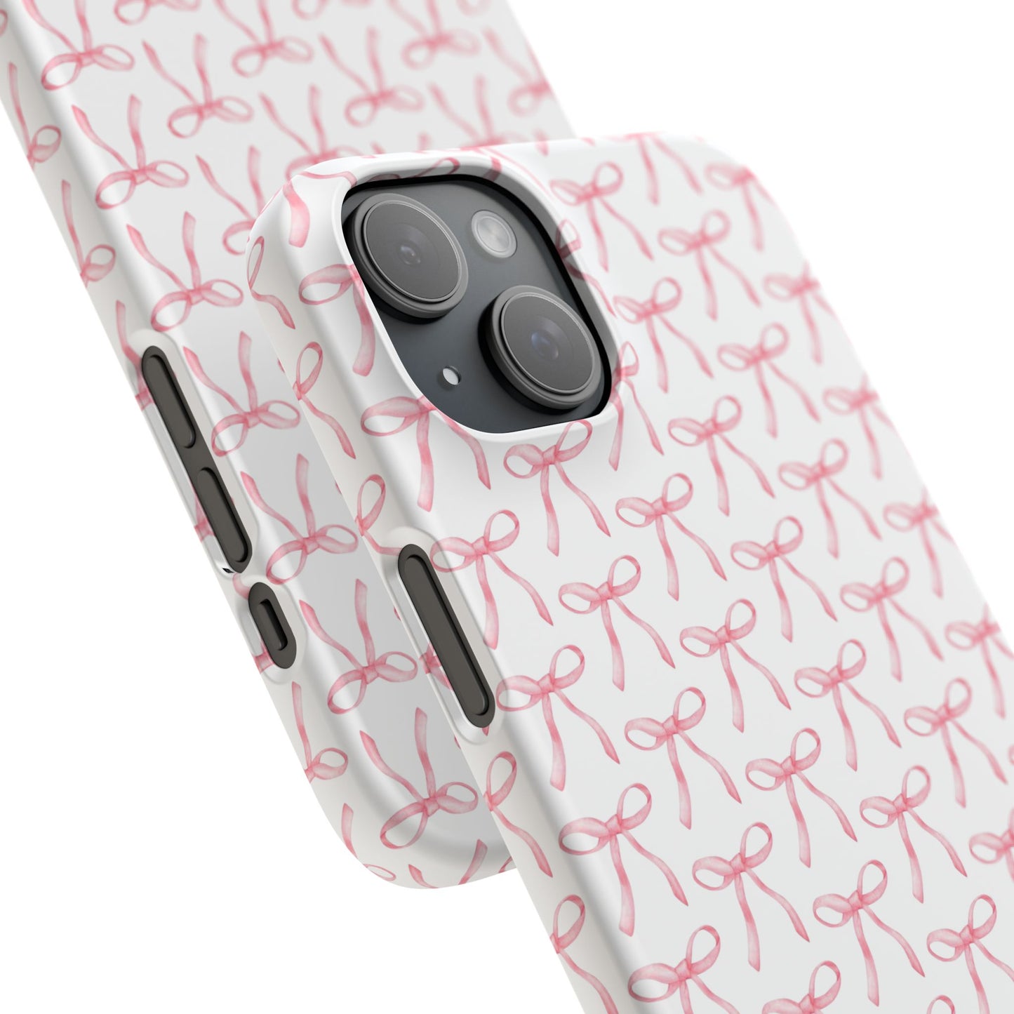 pink bow pattern phone case