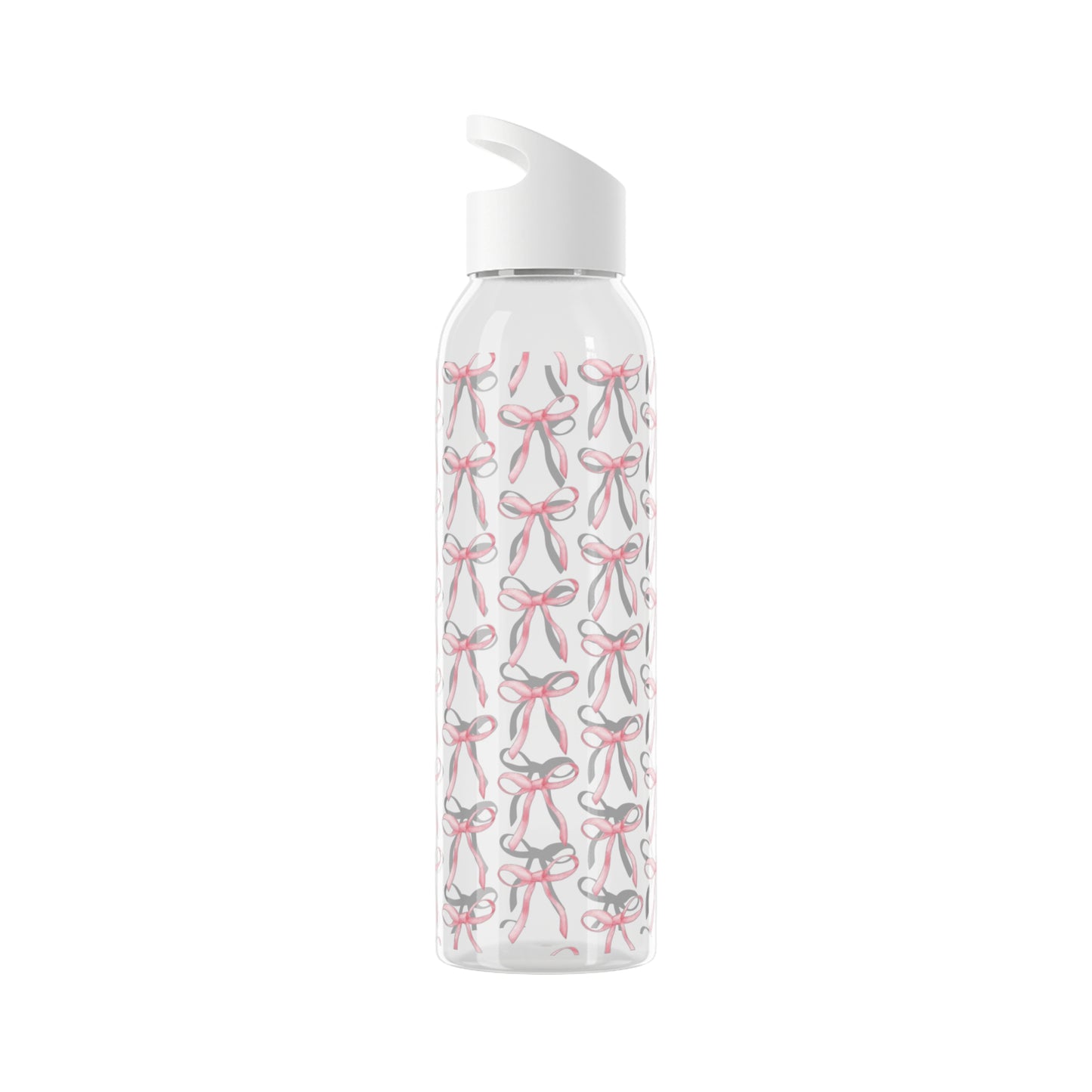 bow pattern water bottle