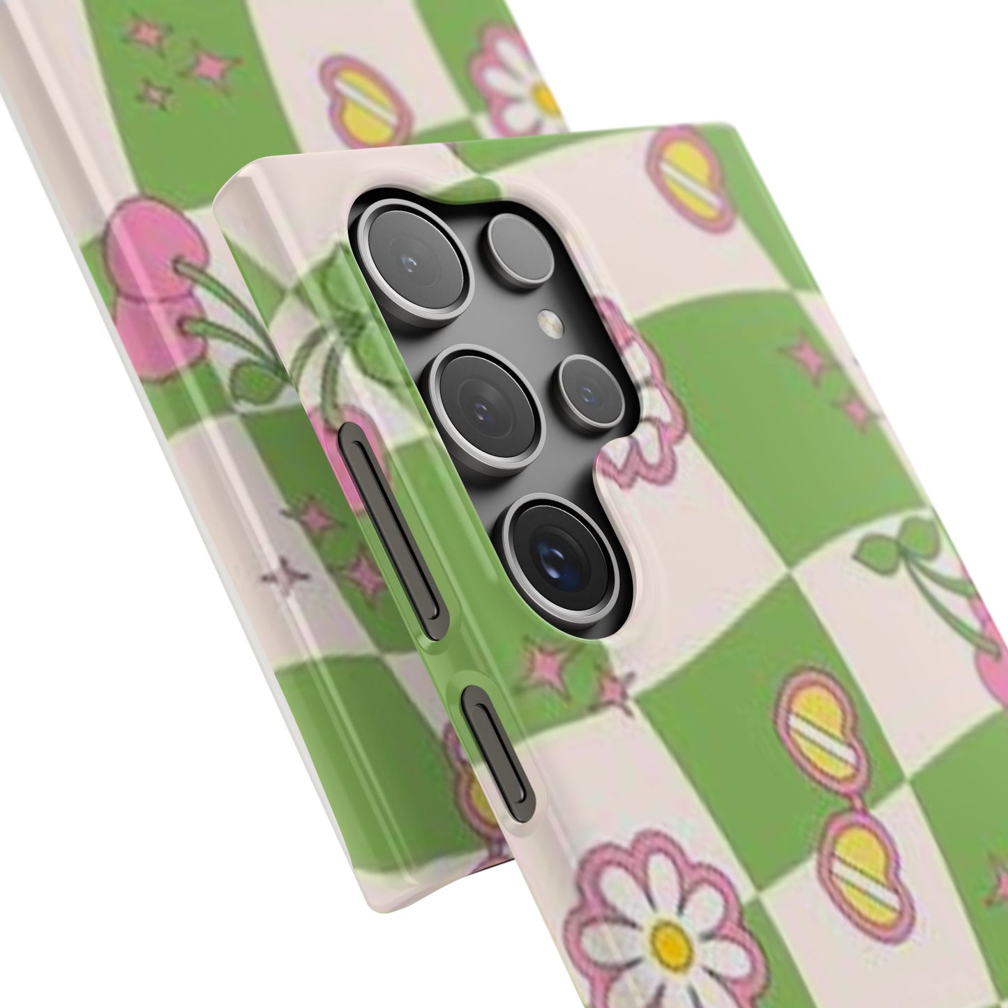 green indie pattern phone case