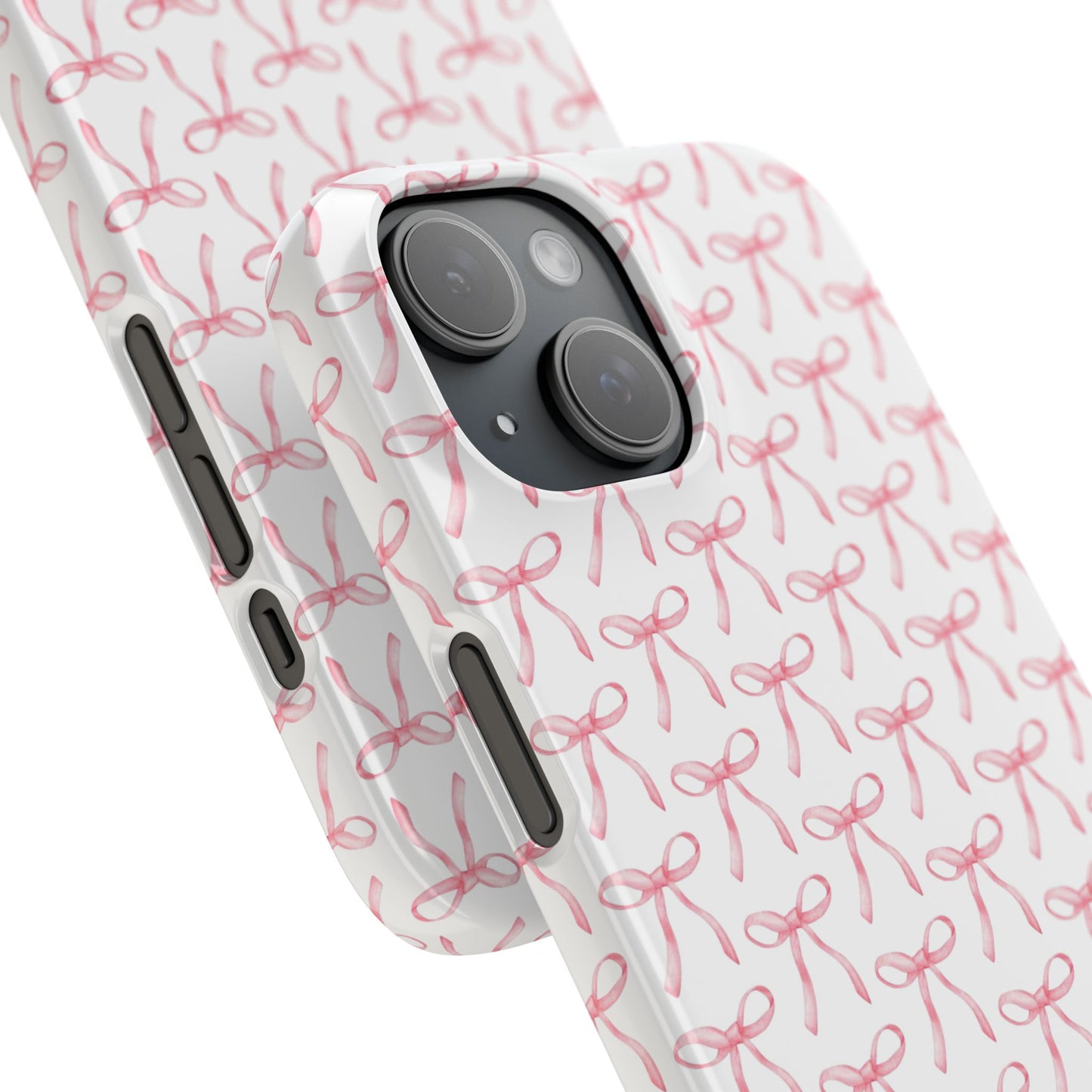 pink bow pattern phone case