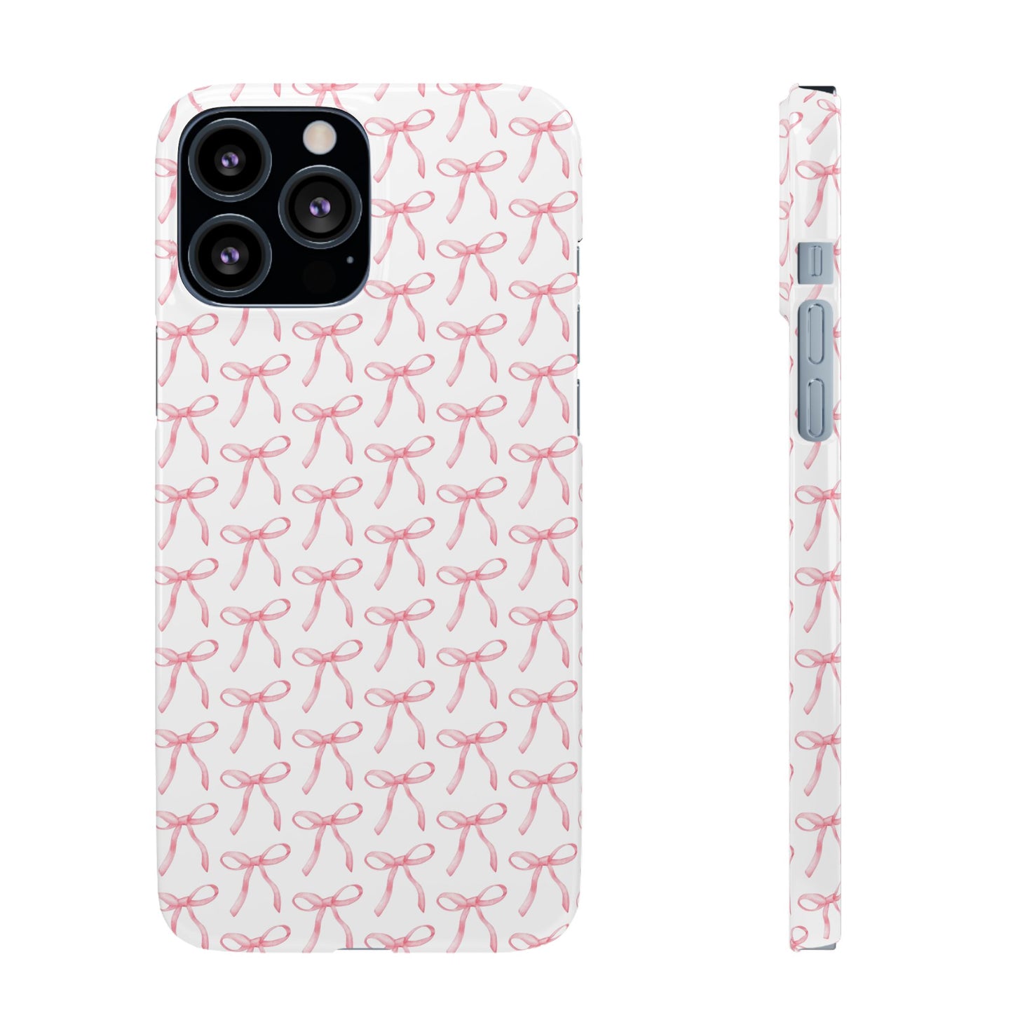 pink bow pattern phone case