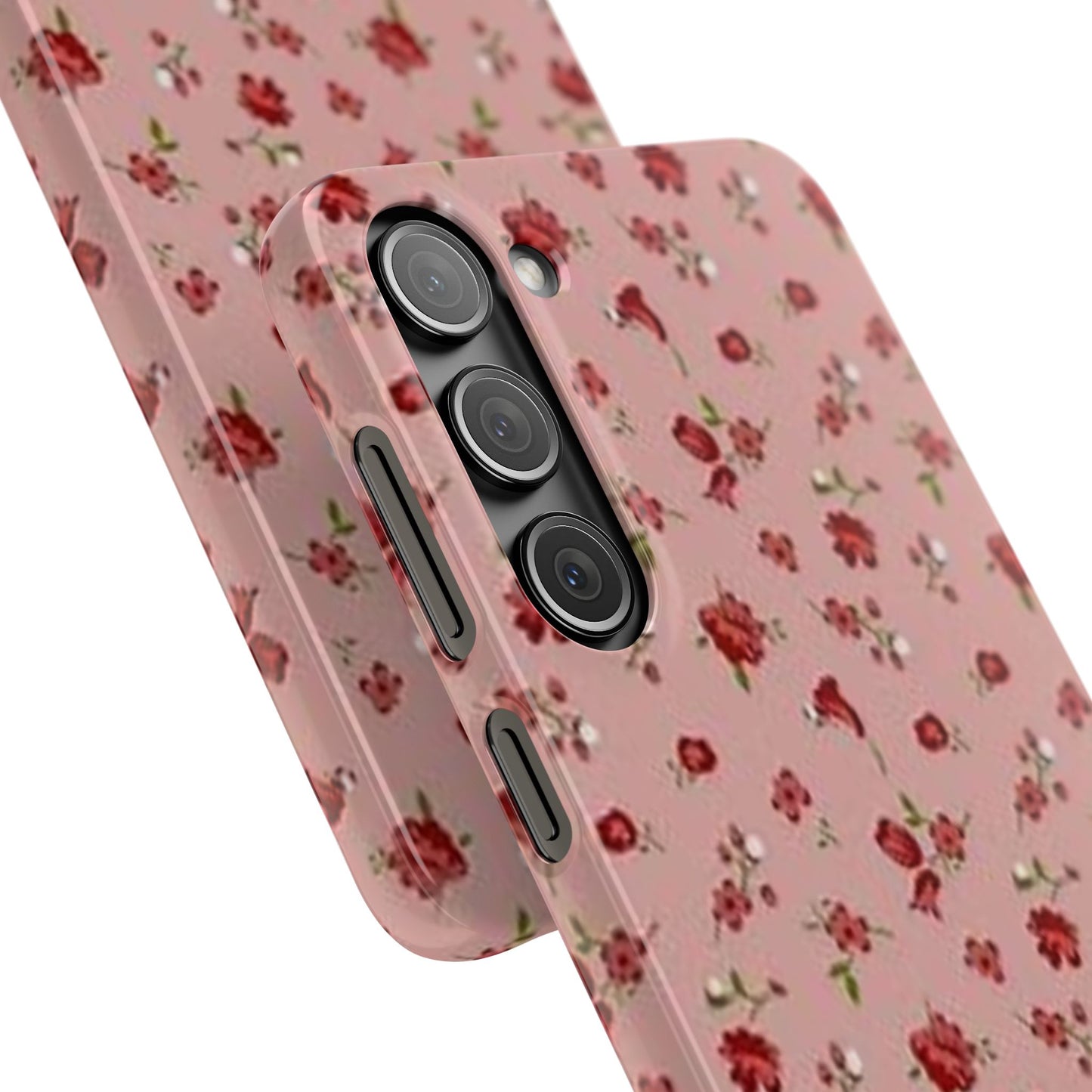 pink flower pattern phone case