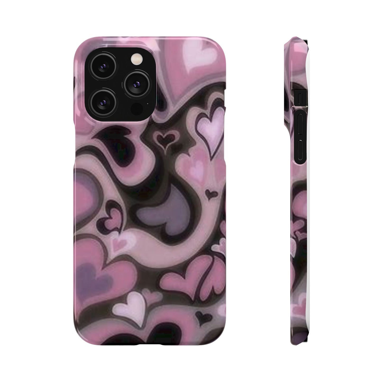 hearts pattern phone case