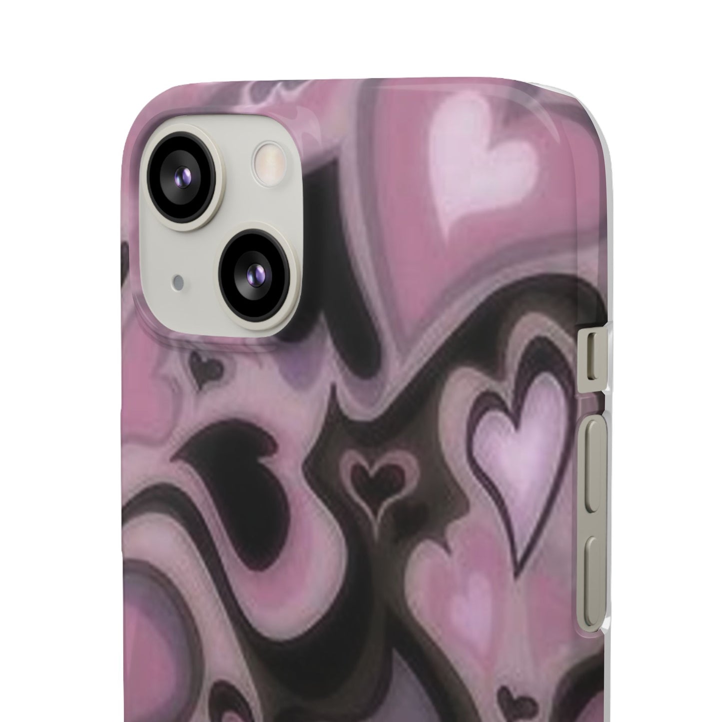 hearts pattern phone case