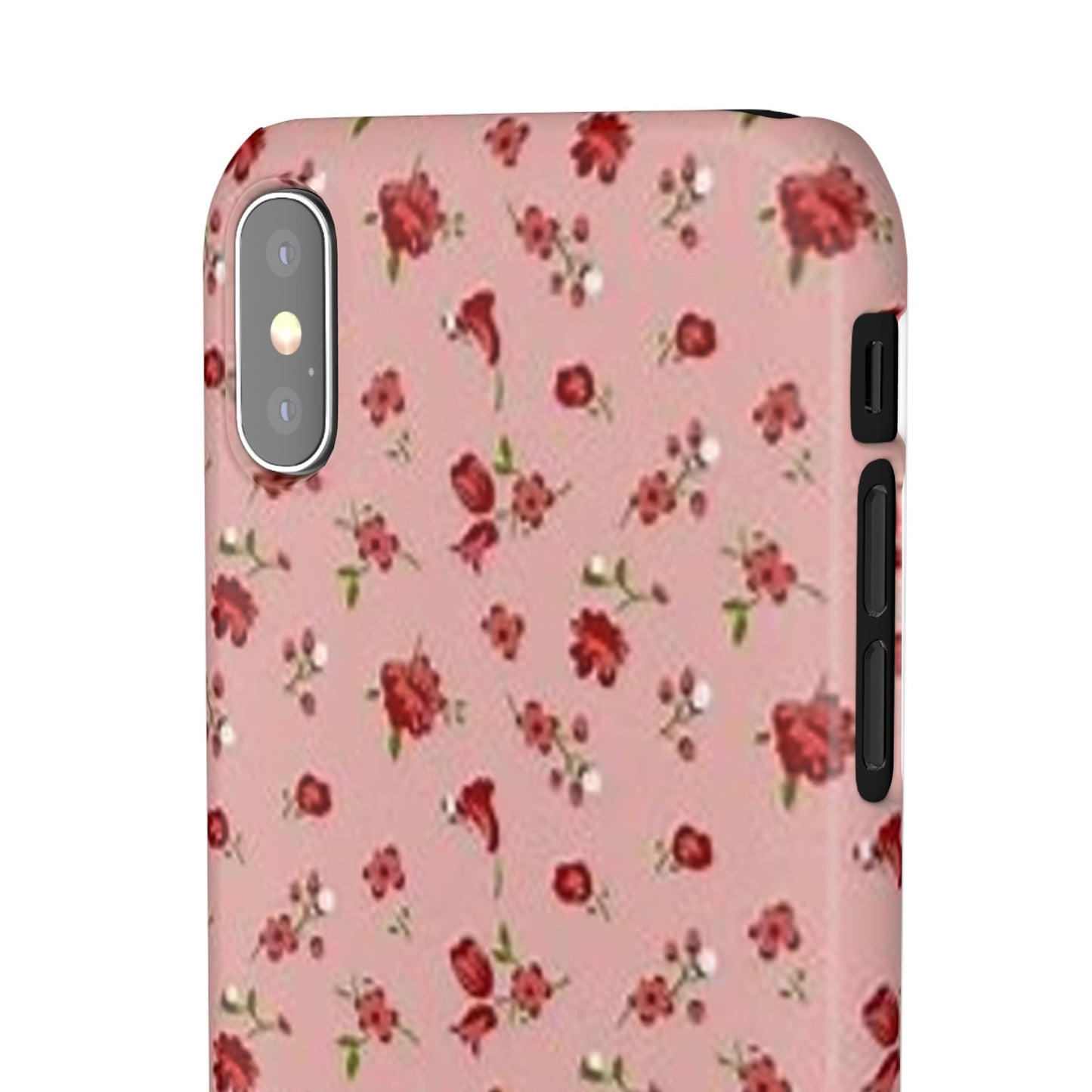 pink flower pattern phone case