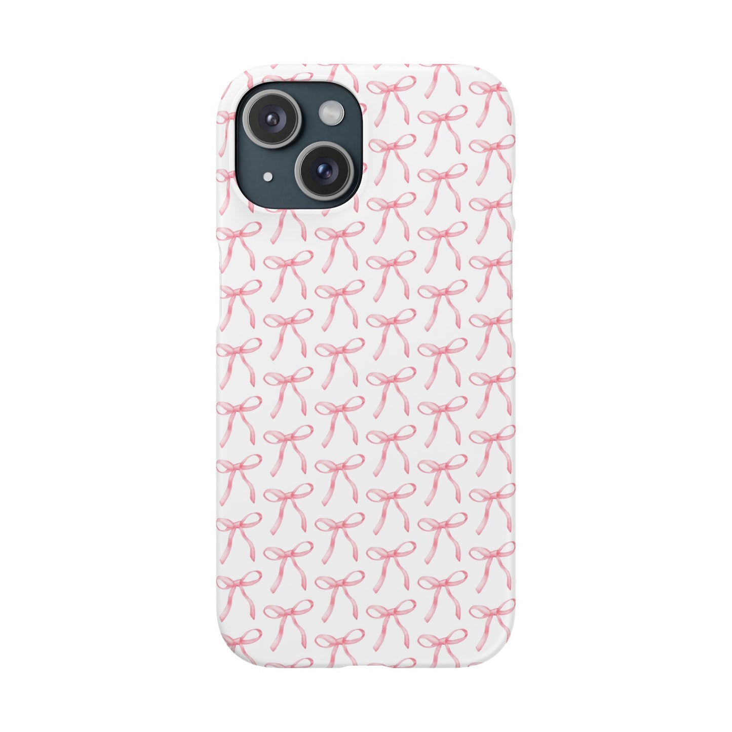 pink bow pattern phone case