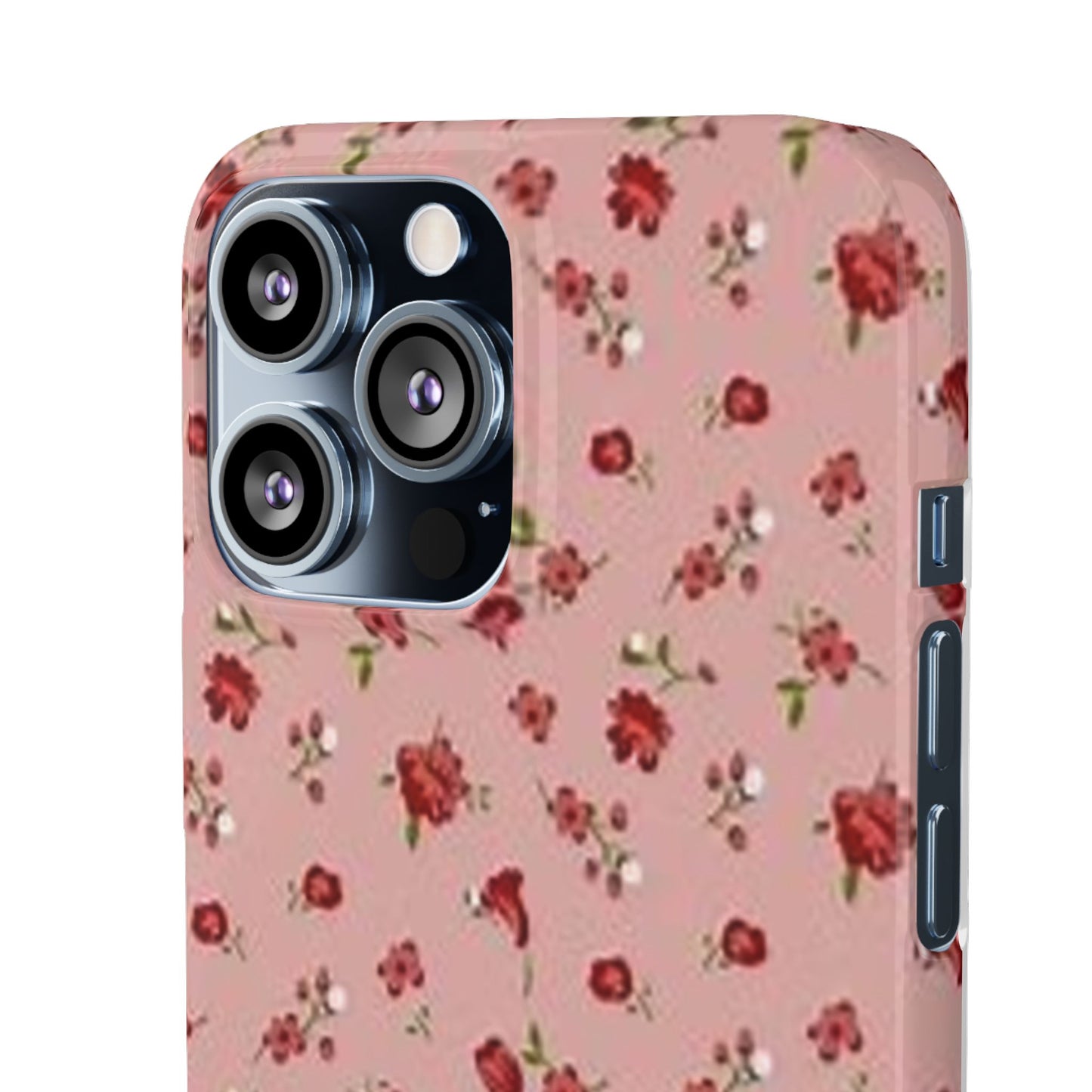 pink flower pattern phone case