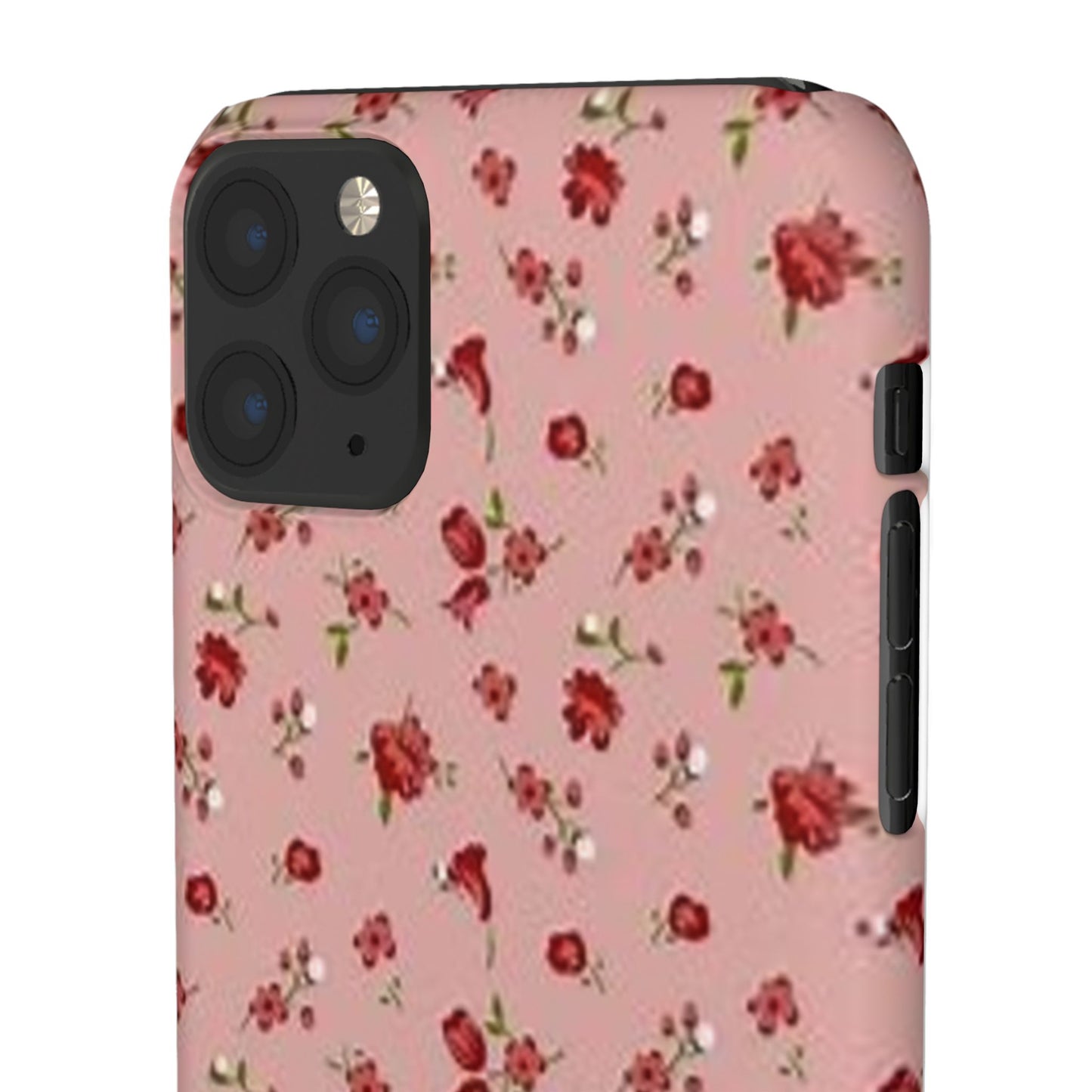 pink flower pattern phone case