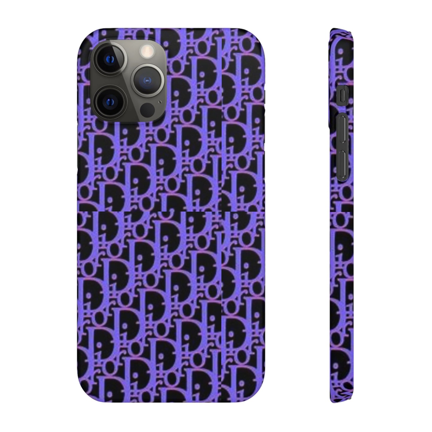 purple DIOR phone case