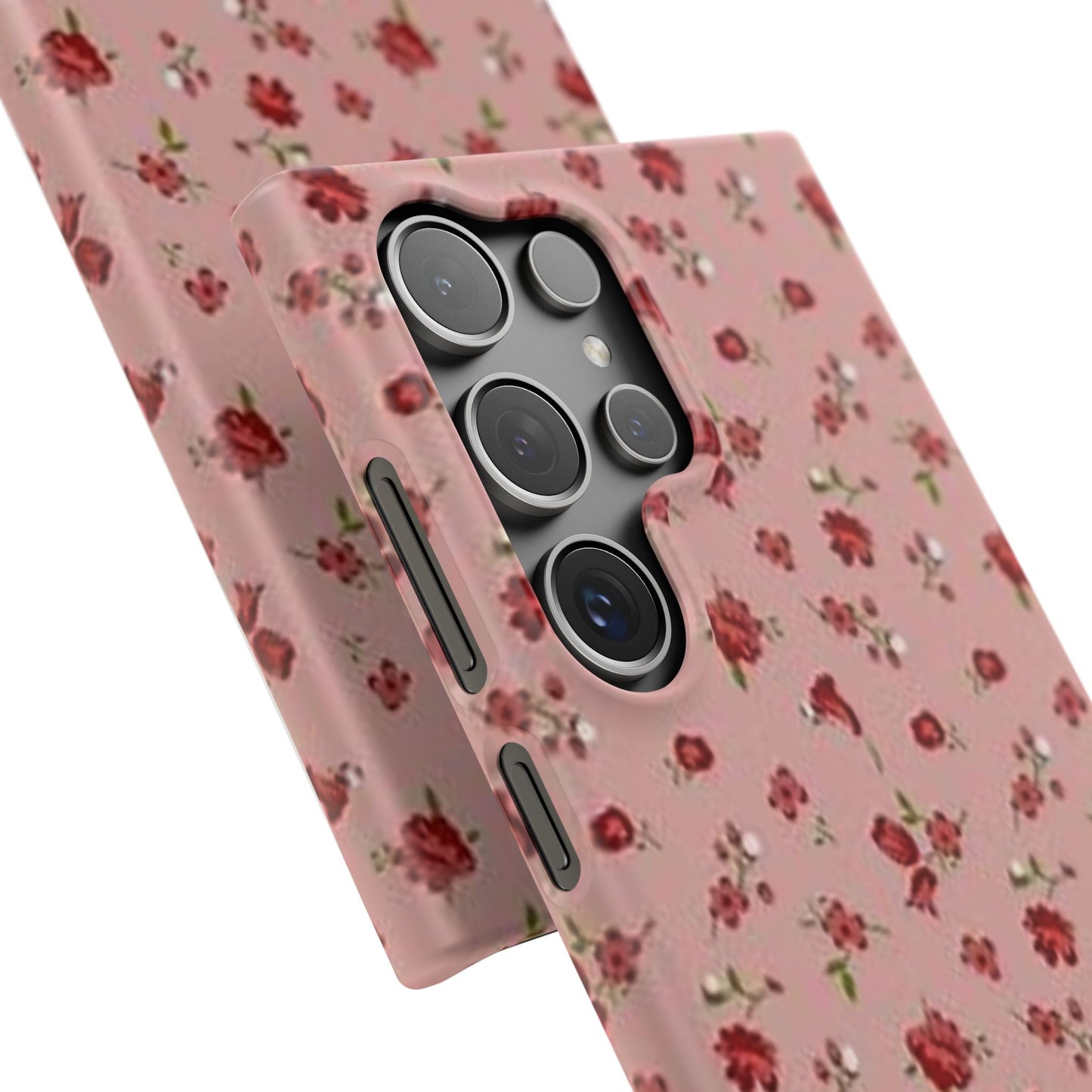 pink flower pattern phone case