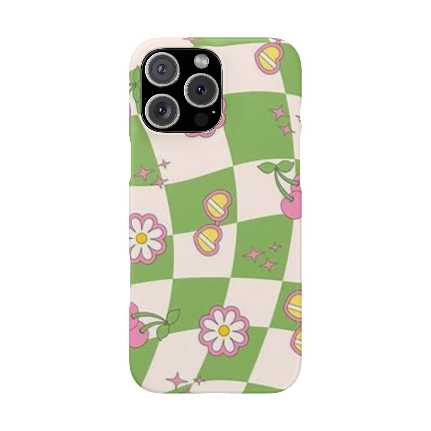 green indie pattern phone case