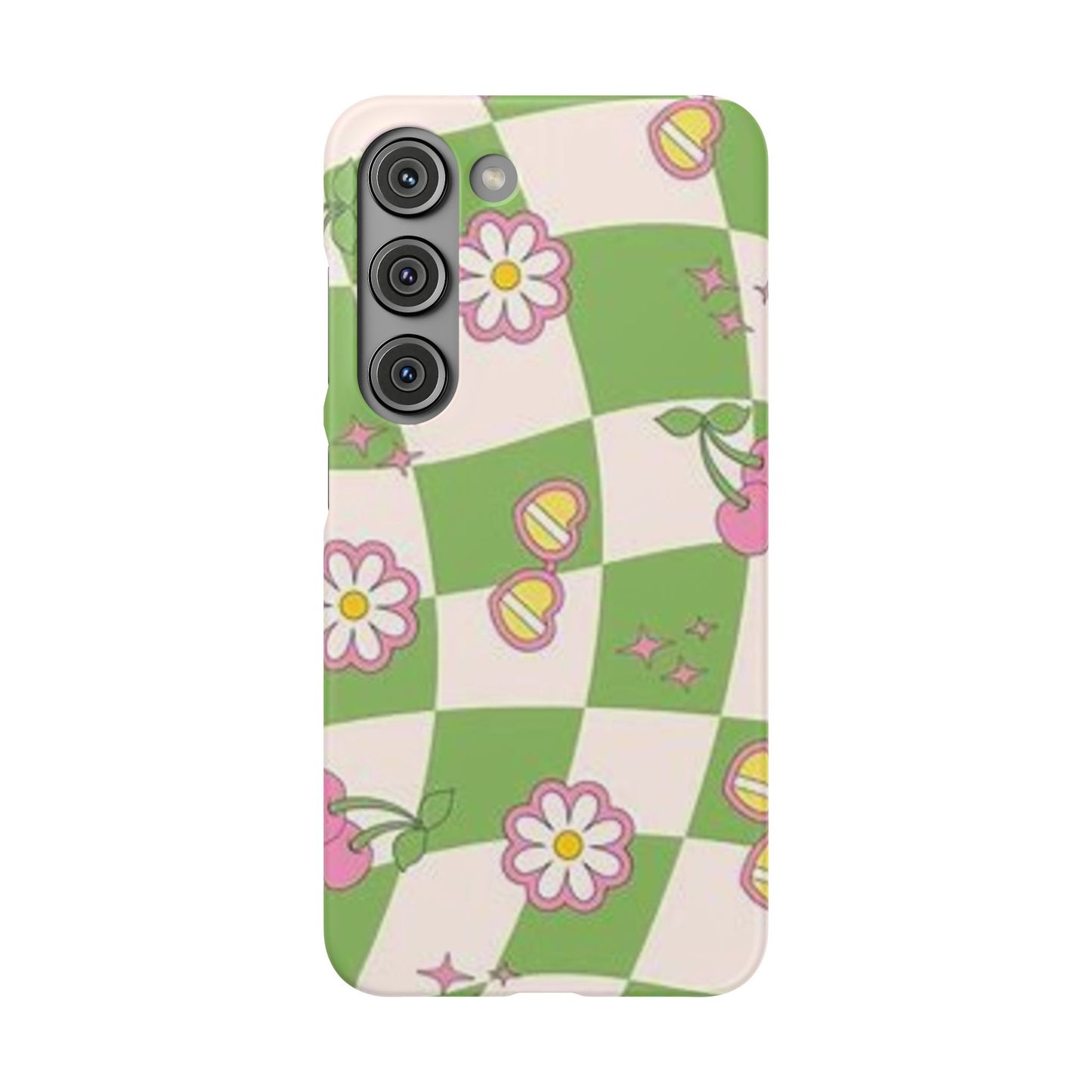 green indie pattern phone case