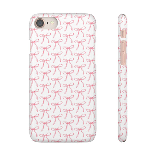 pink bow pattern phone case