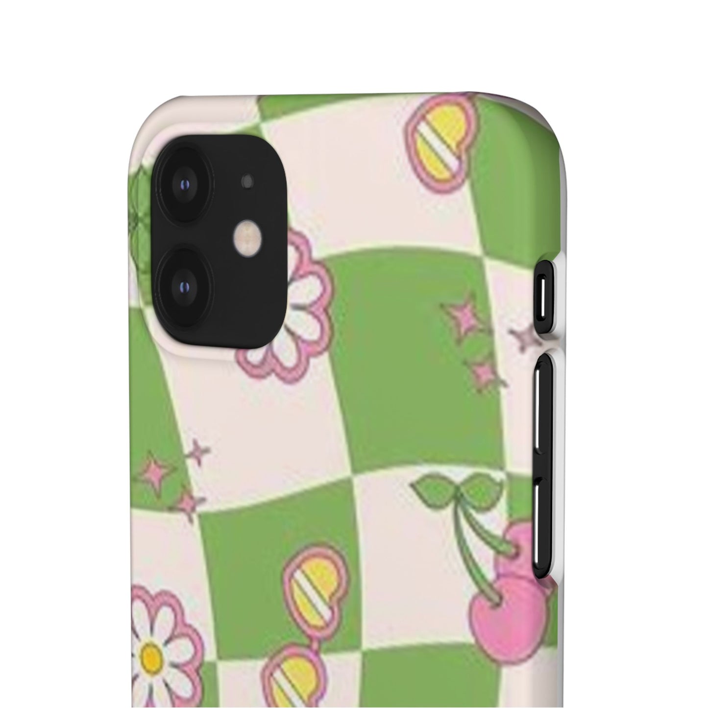 green indie pattern phone case