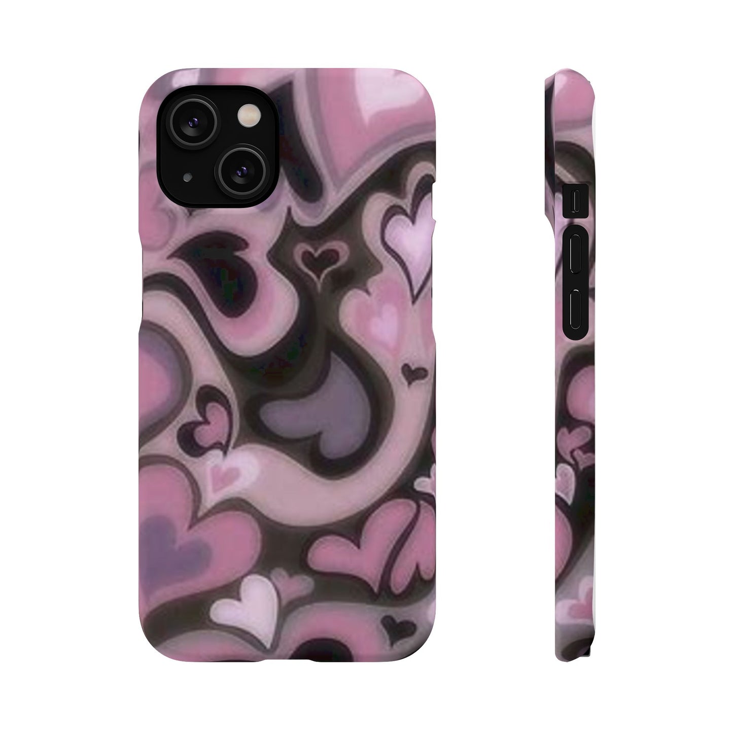 hearts pattern phone case