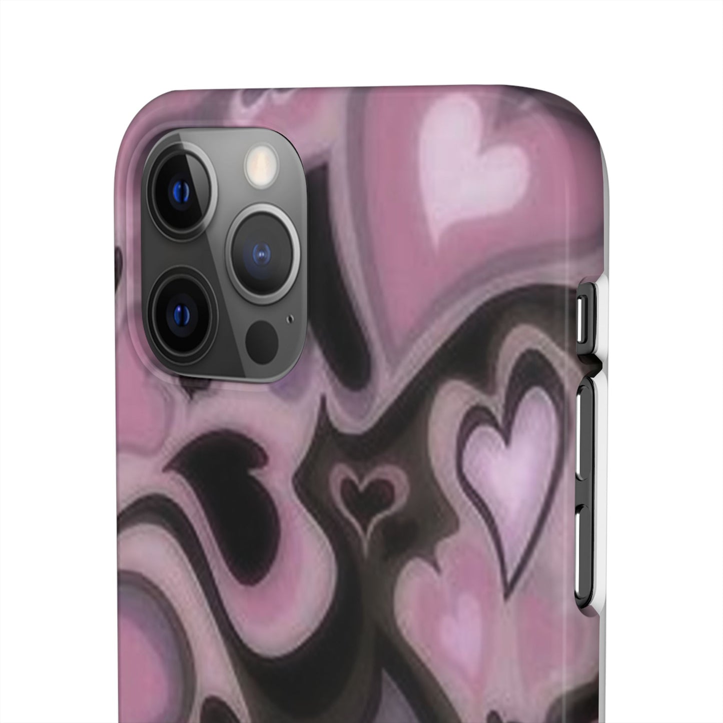 hearts pattern phone case