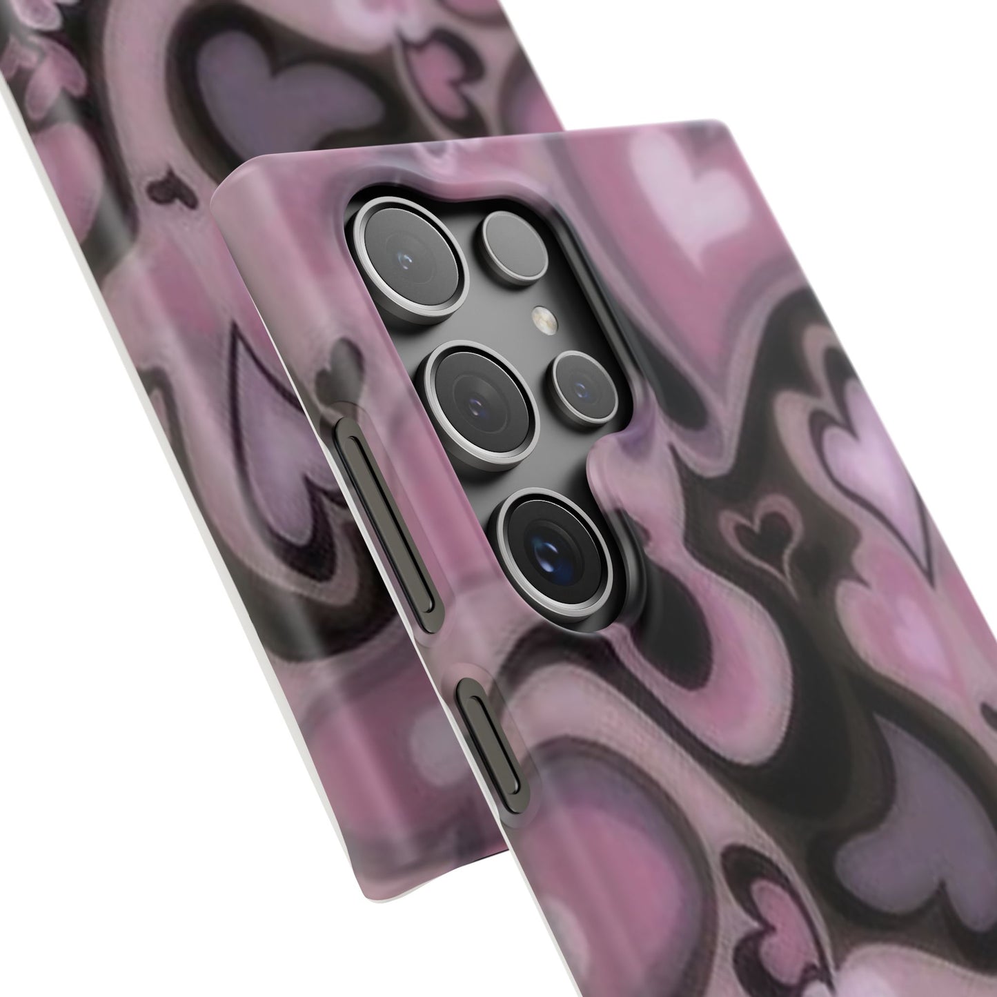 hearts pattern phone case