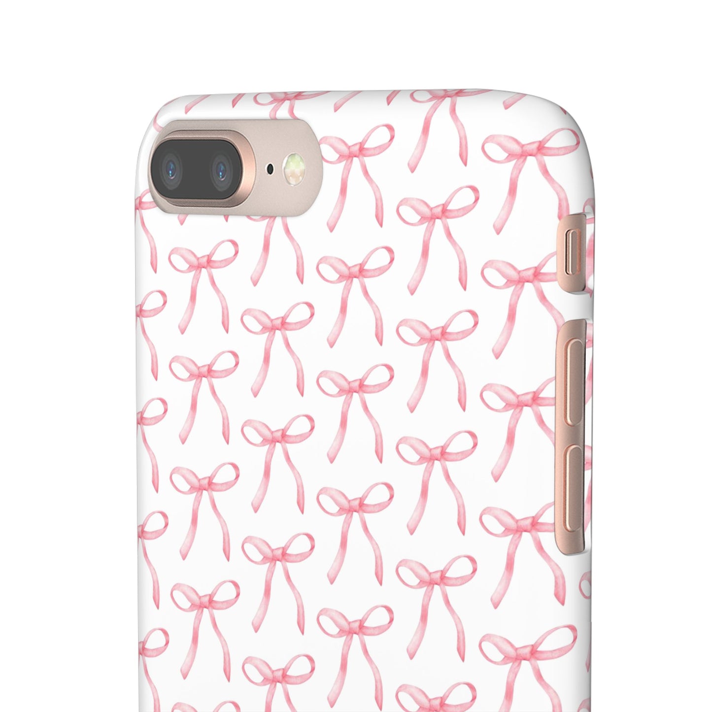 pink bow pattern phone case