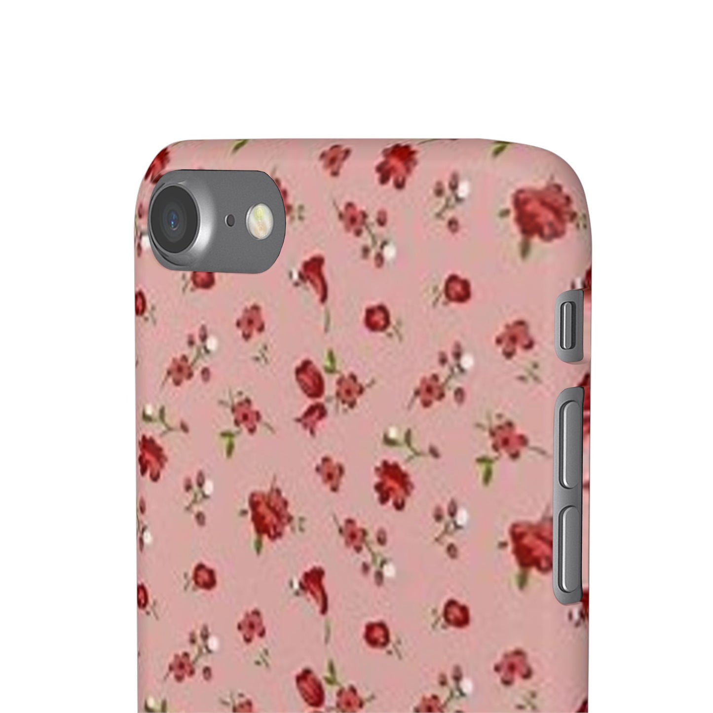 pink flower pattern phone case