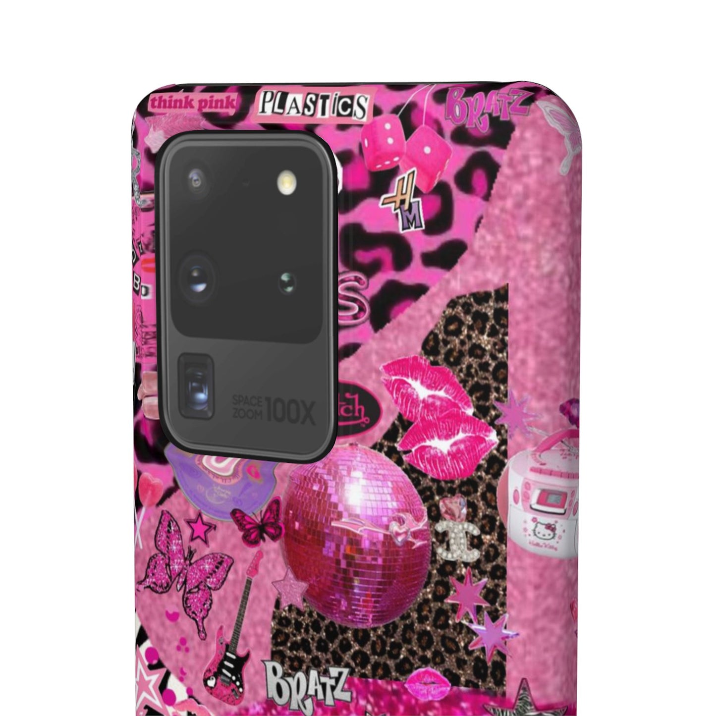 y2k trashy pink phone case