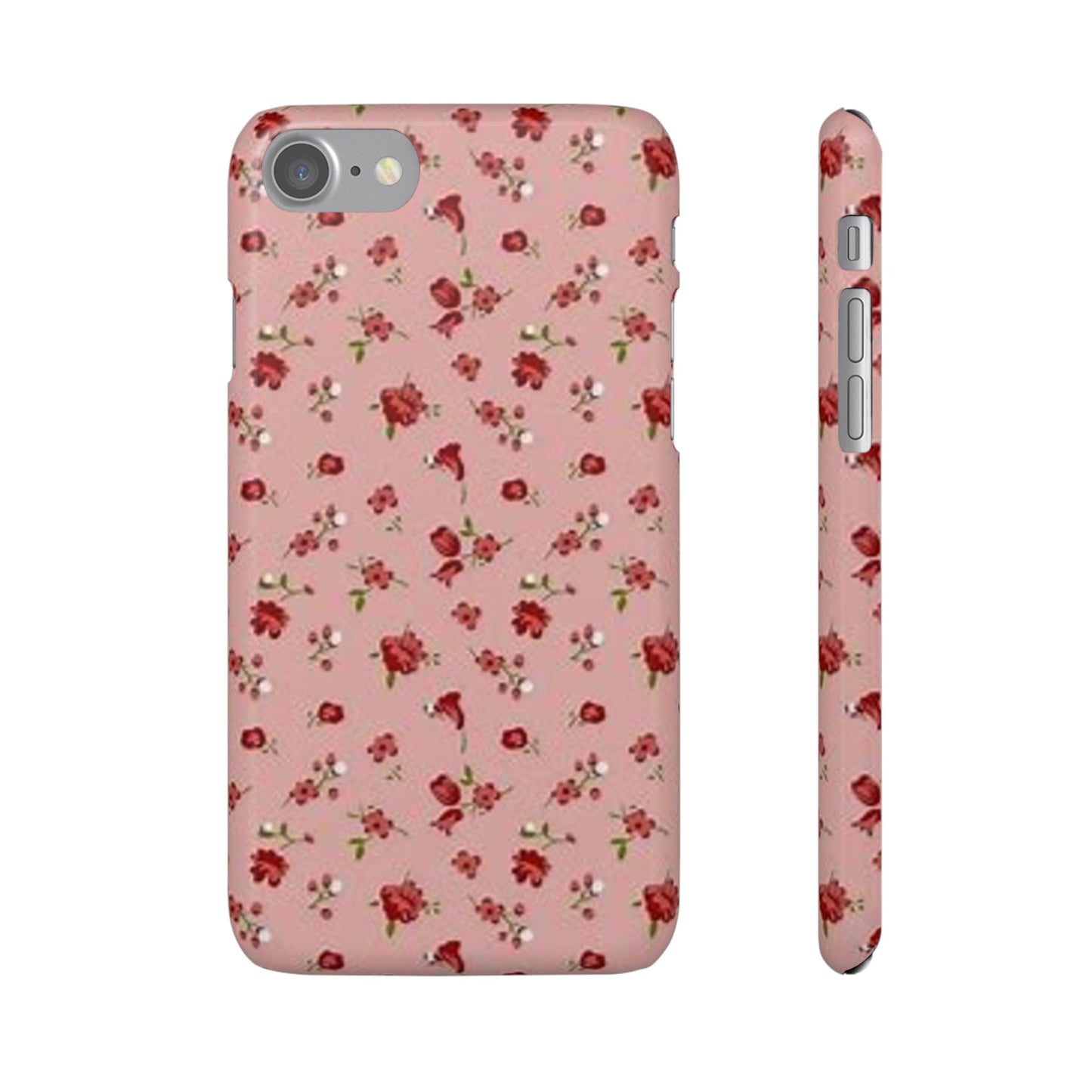 pink flower pattern phone case