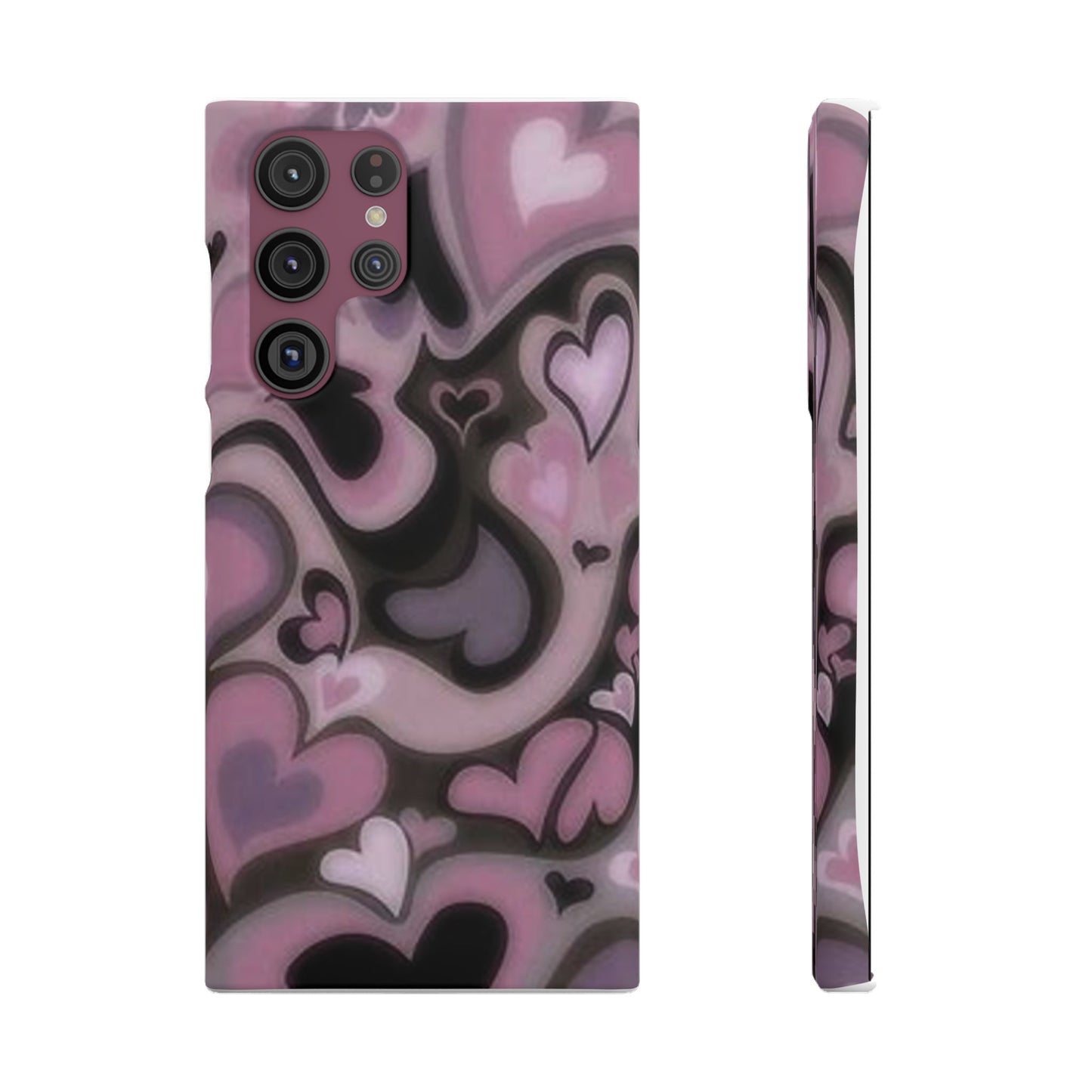 hearts pattern phone case