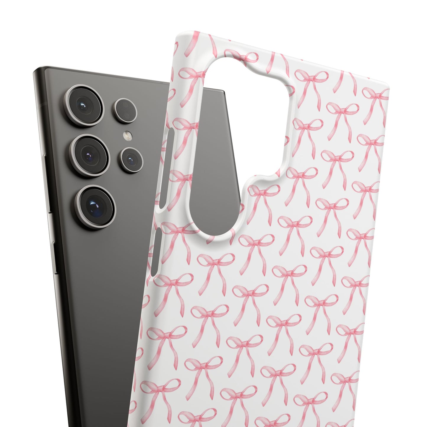 pink bow pattern phone case