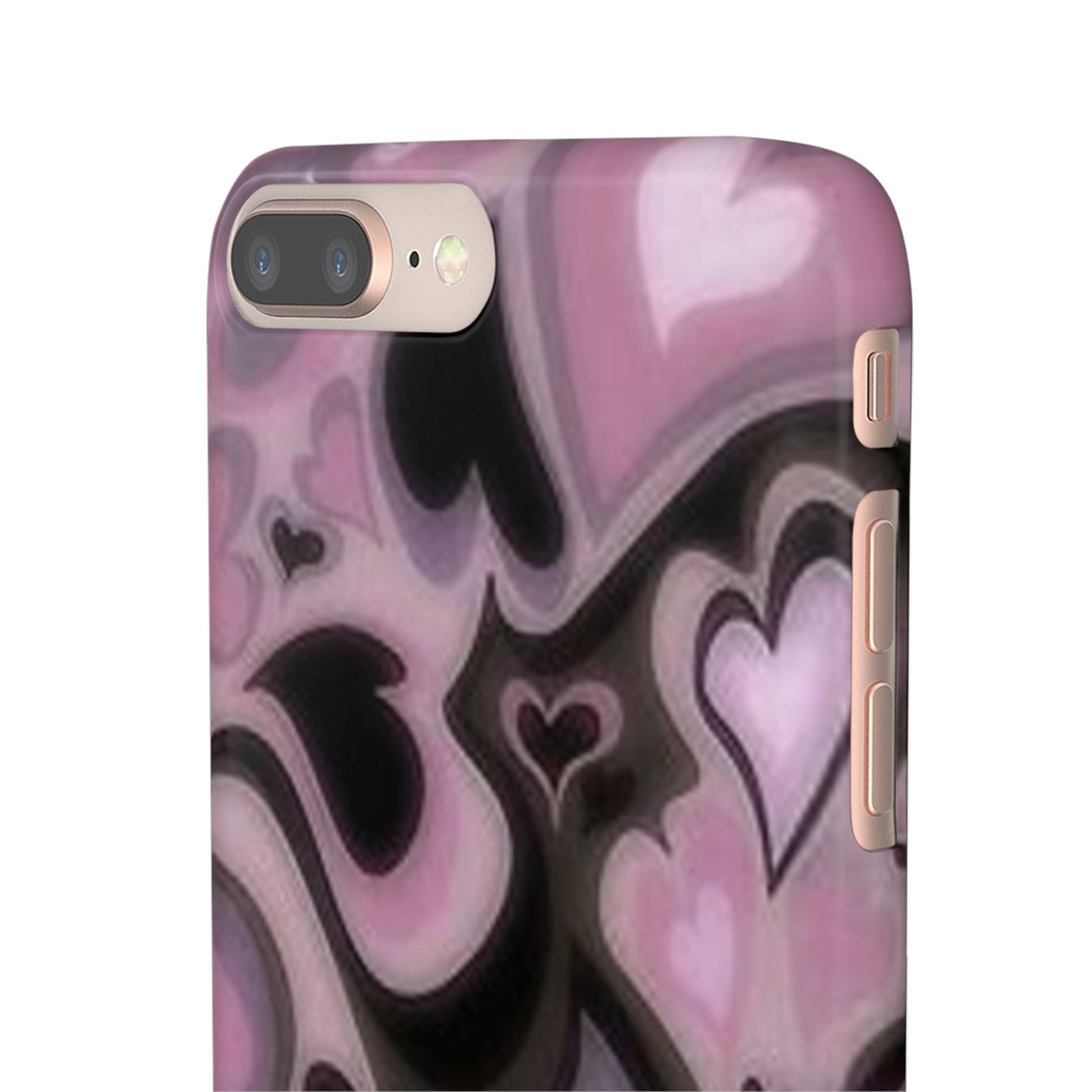 hearts pattern phone case