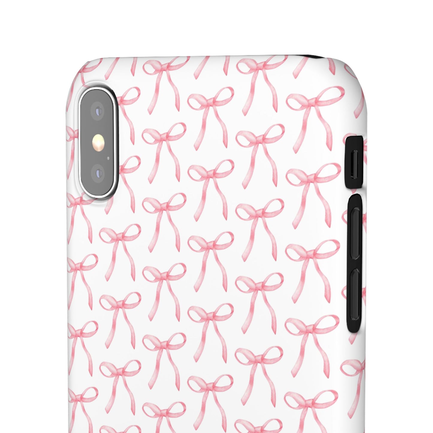 pink bow pattern phone case