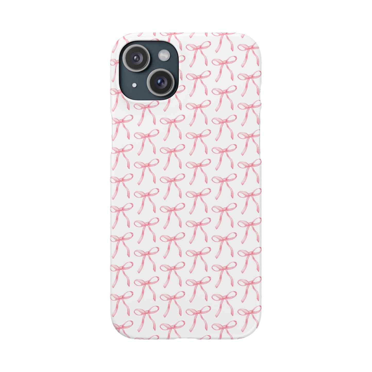 pink bow pattern phone case