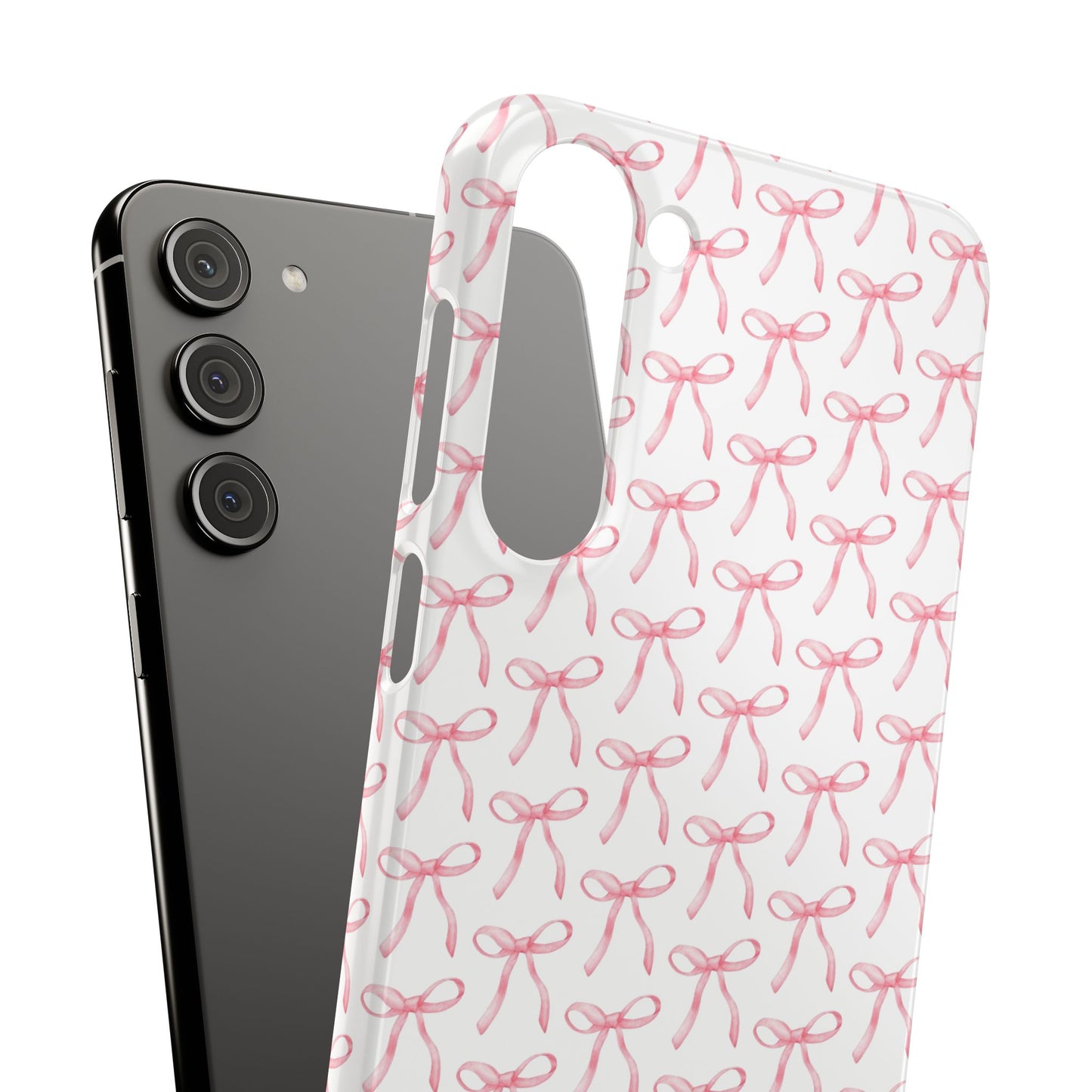 pink bow pattern phone case