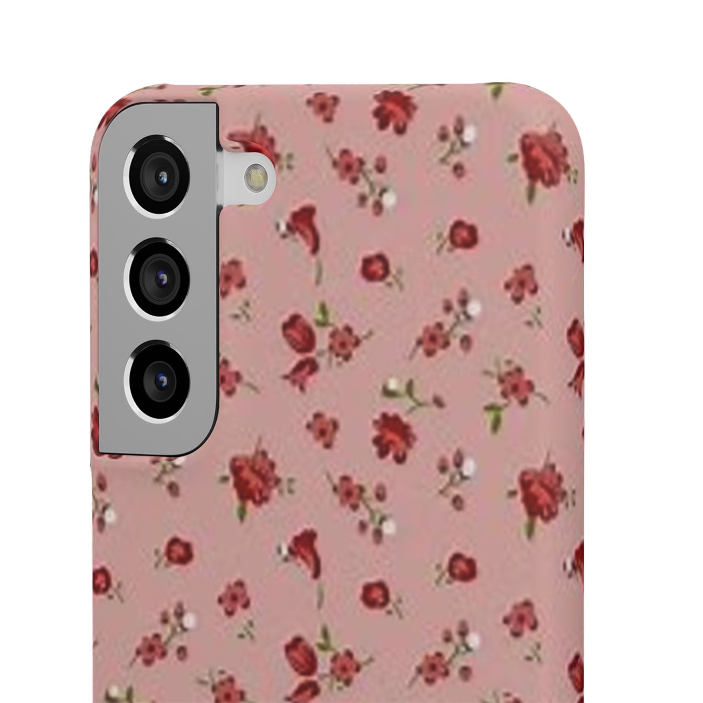 pink flower pattern phone case