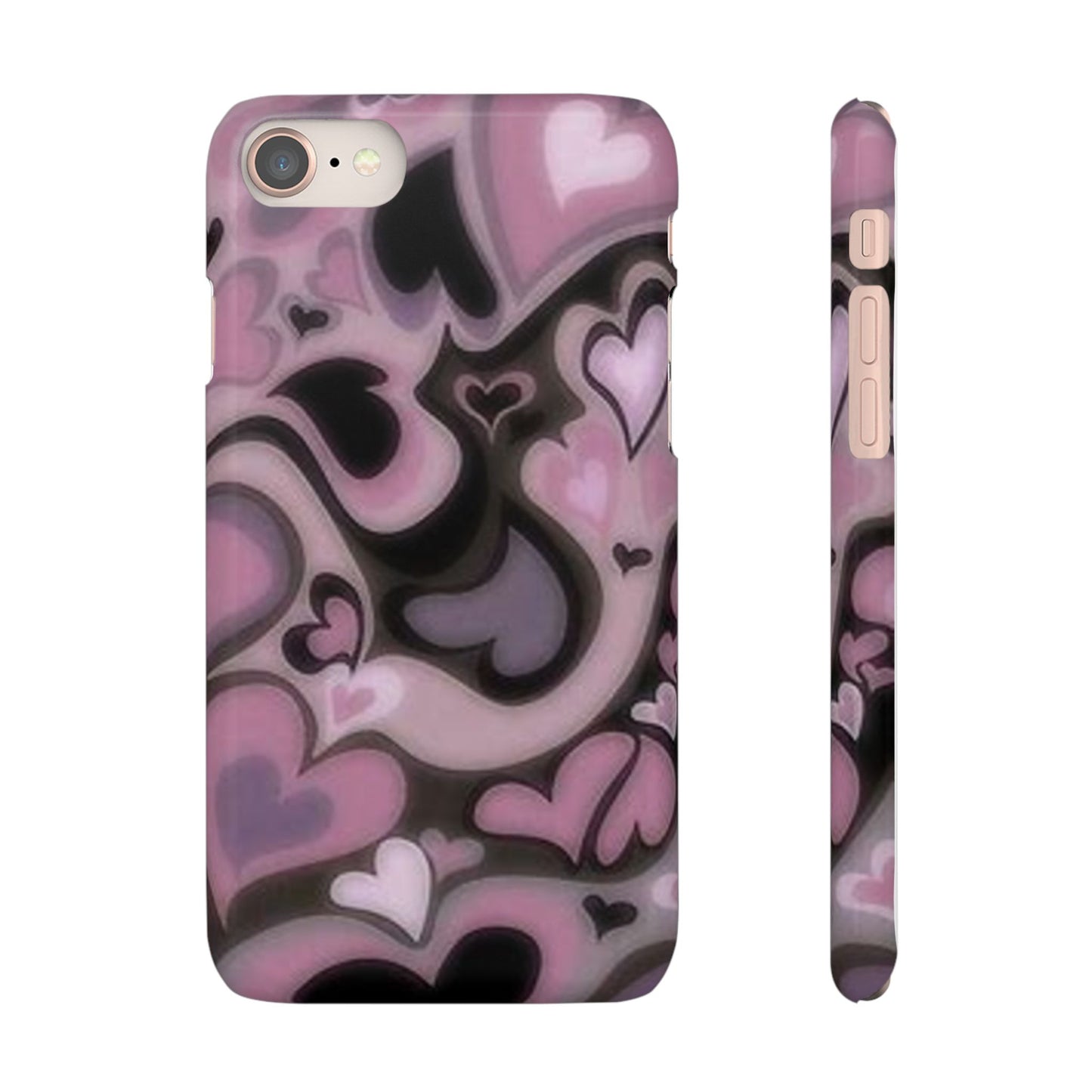 hearts pattern phone case