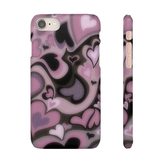 hearts pattern phone case