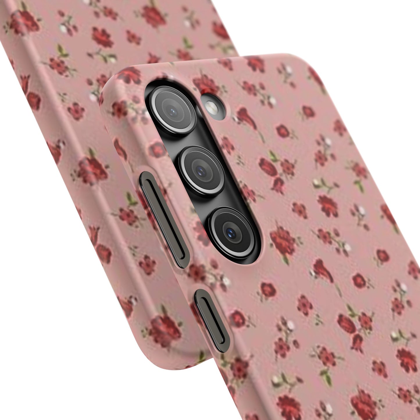 pink flower pattern phone case