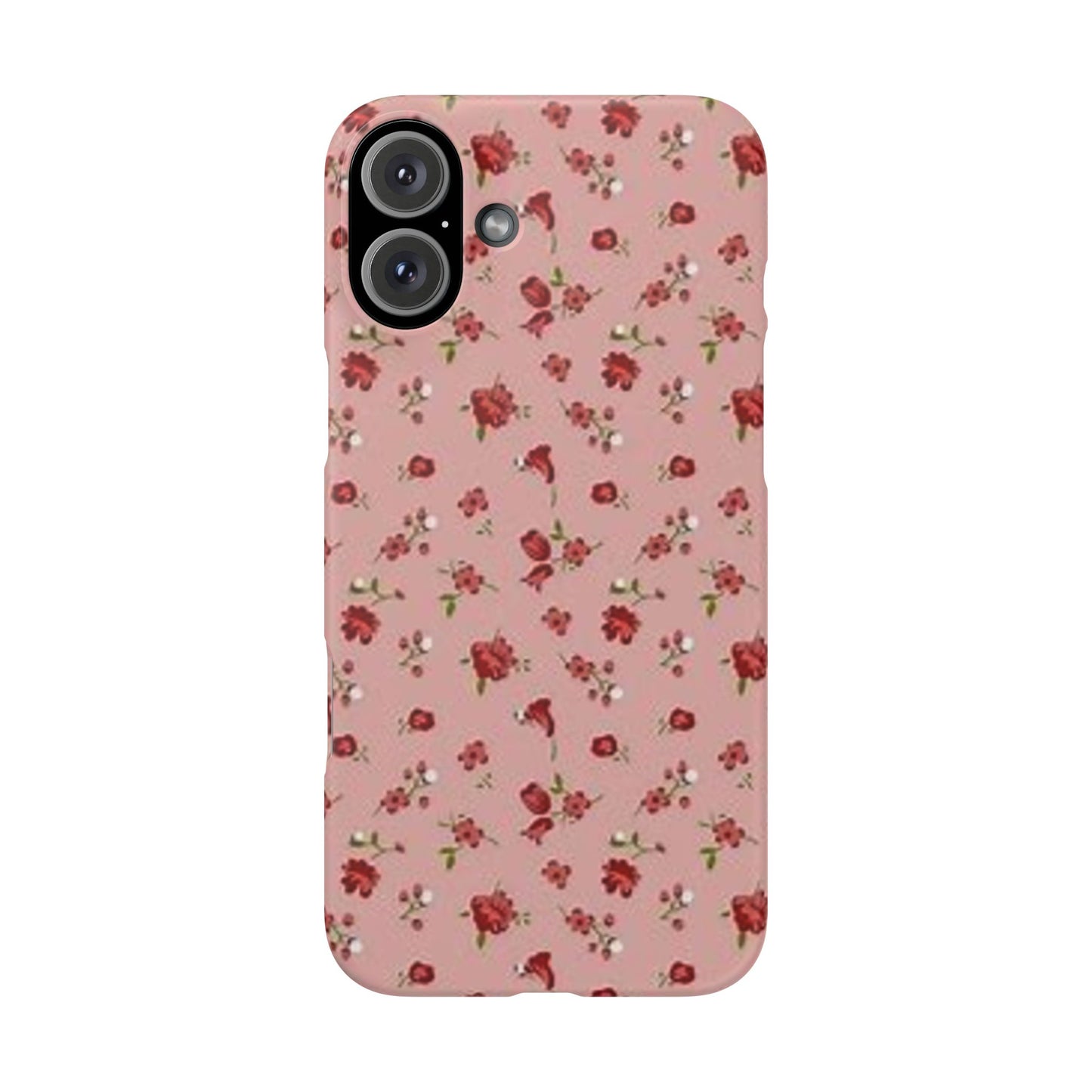 pink flower pattern phone case