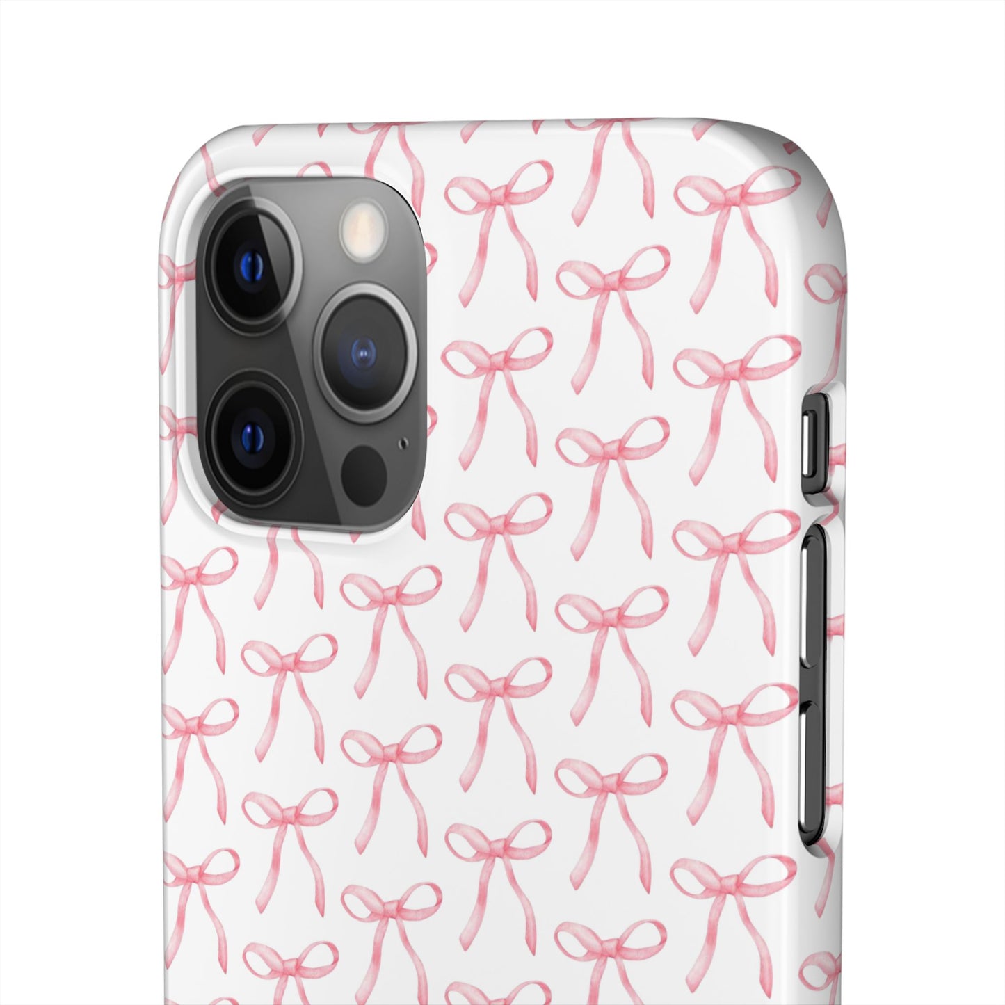 pink bow pattern phone case