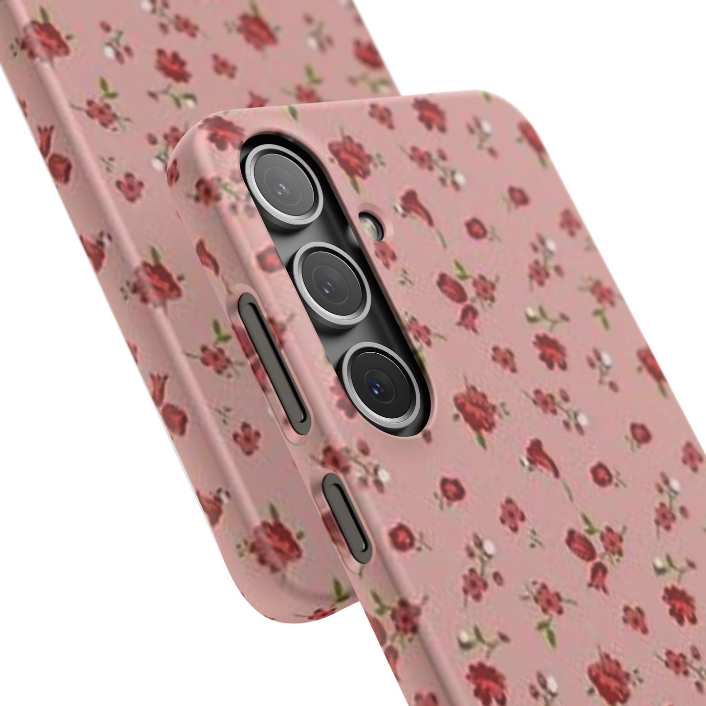 pink flower pattern phone case