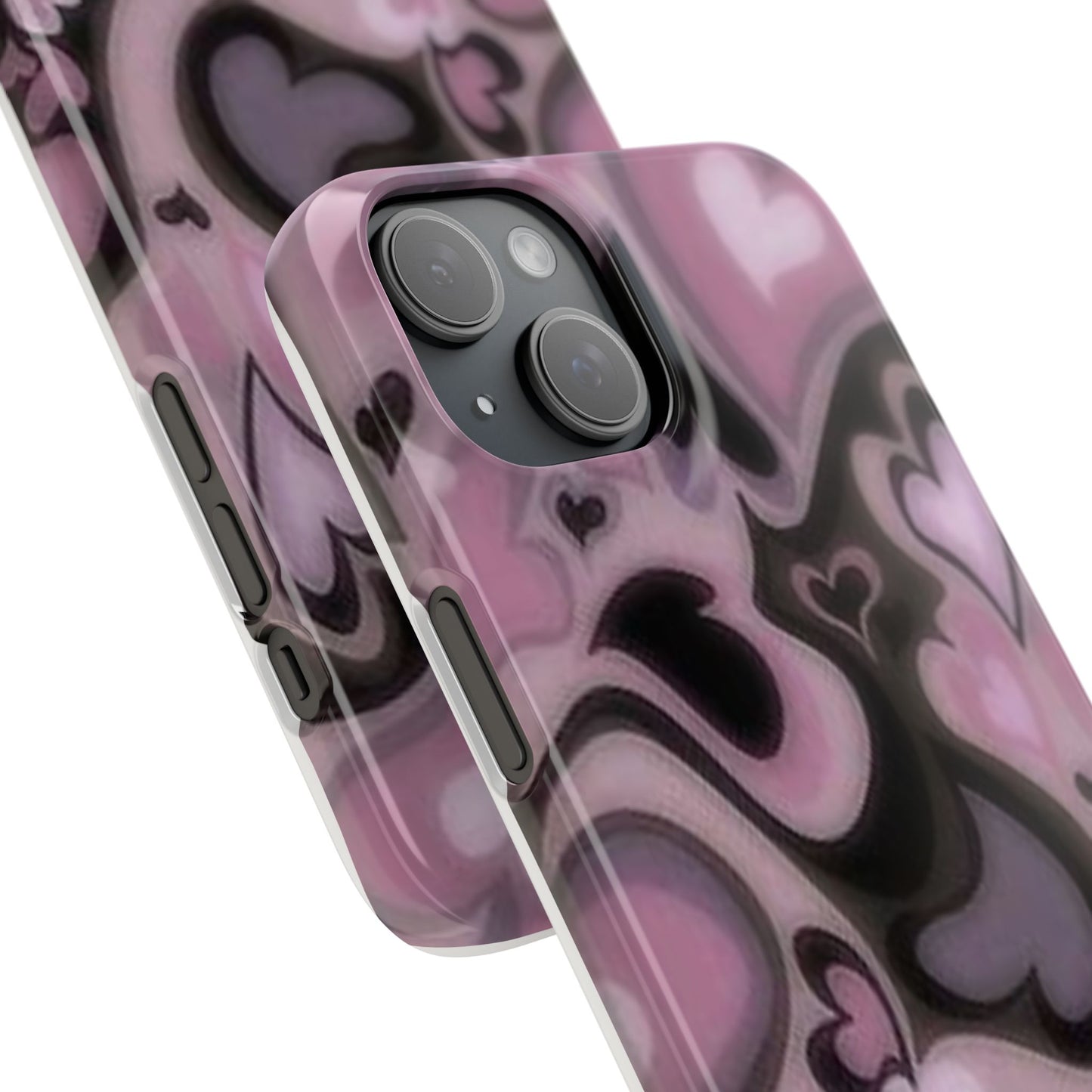 hearts pattern phone case