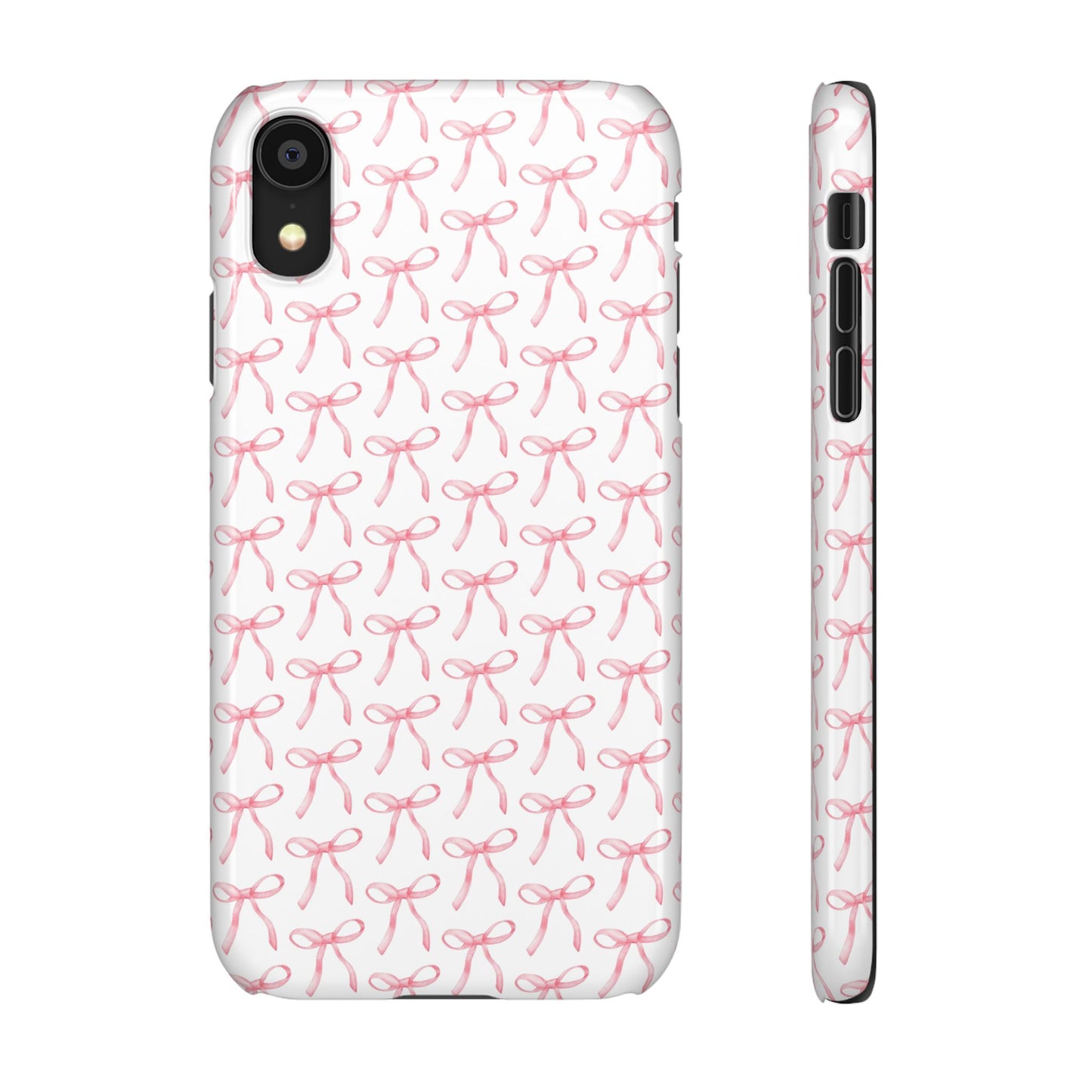 pink bow pattern phone case