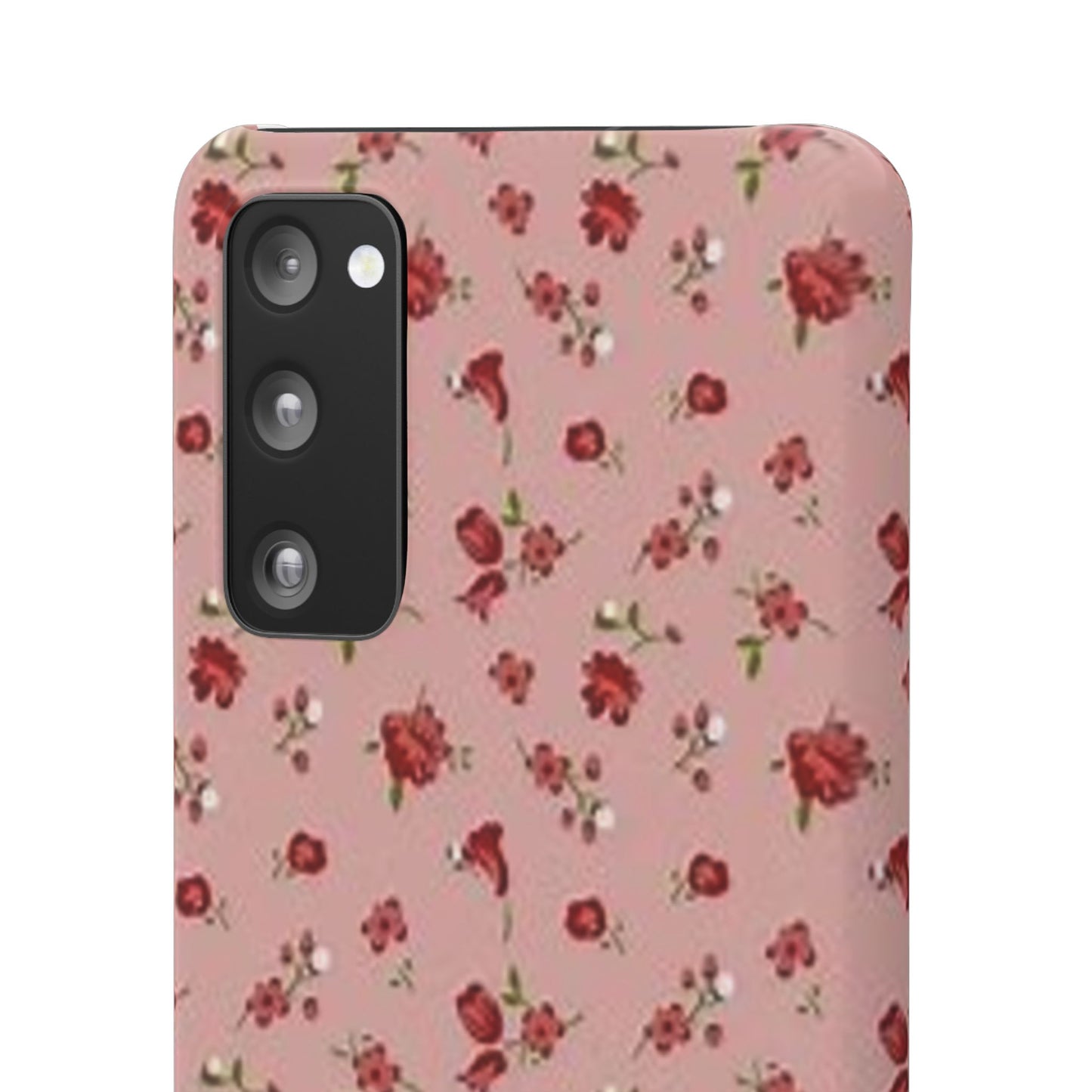 pink flower pattern phone case