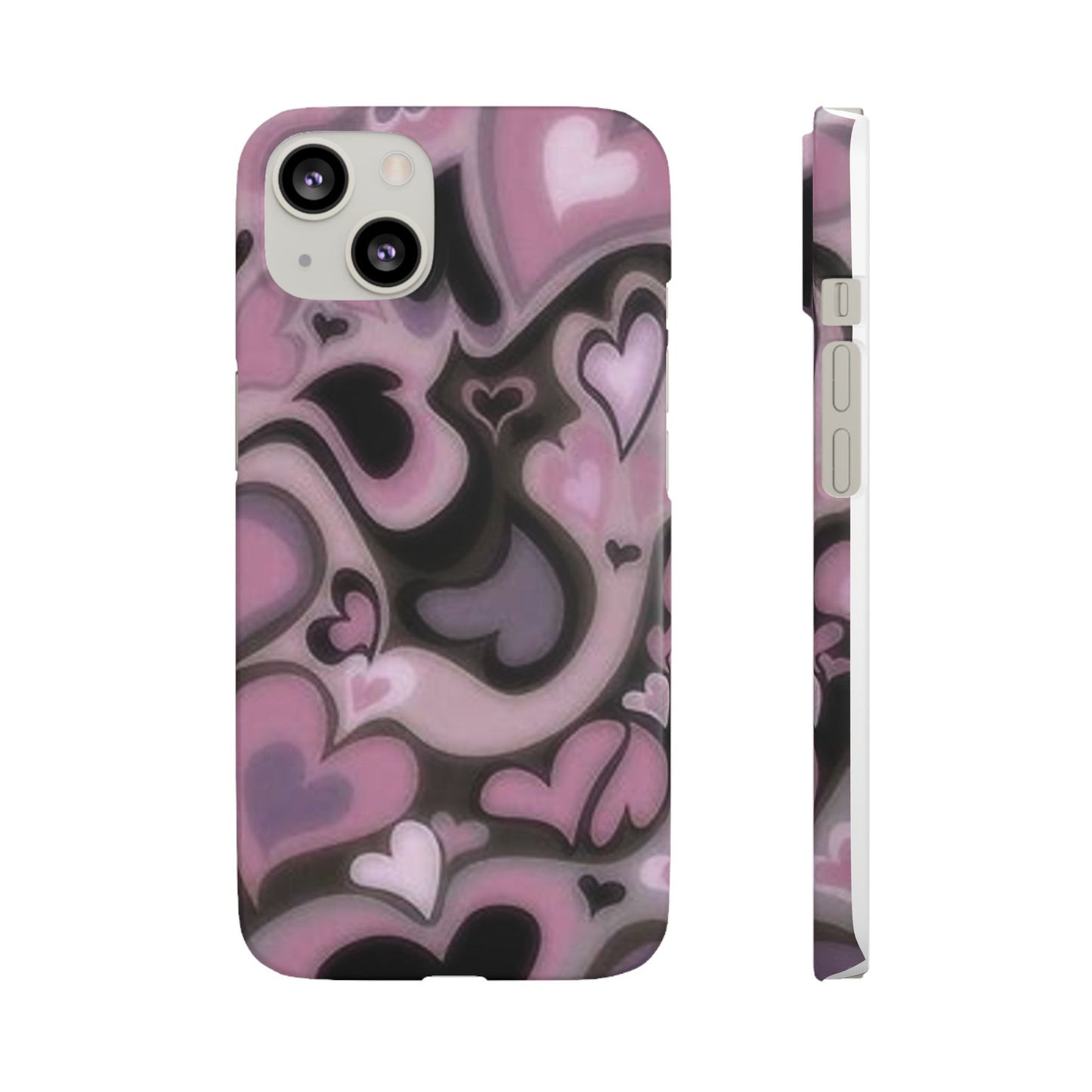 hearts pattern phone case